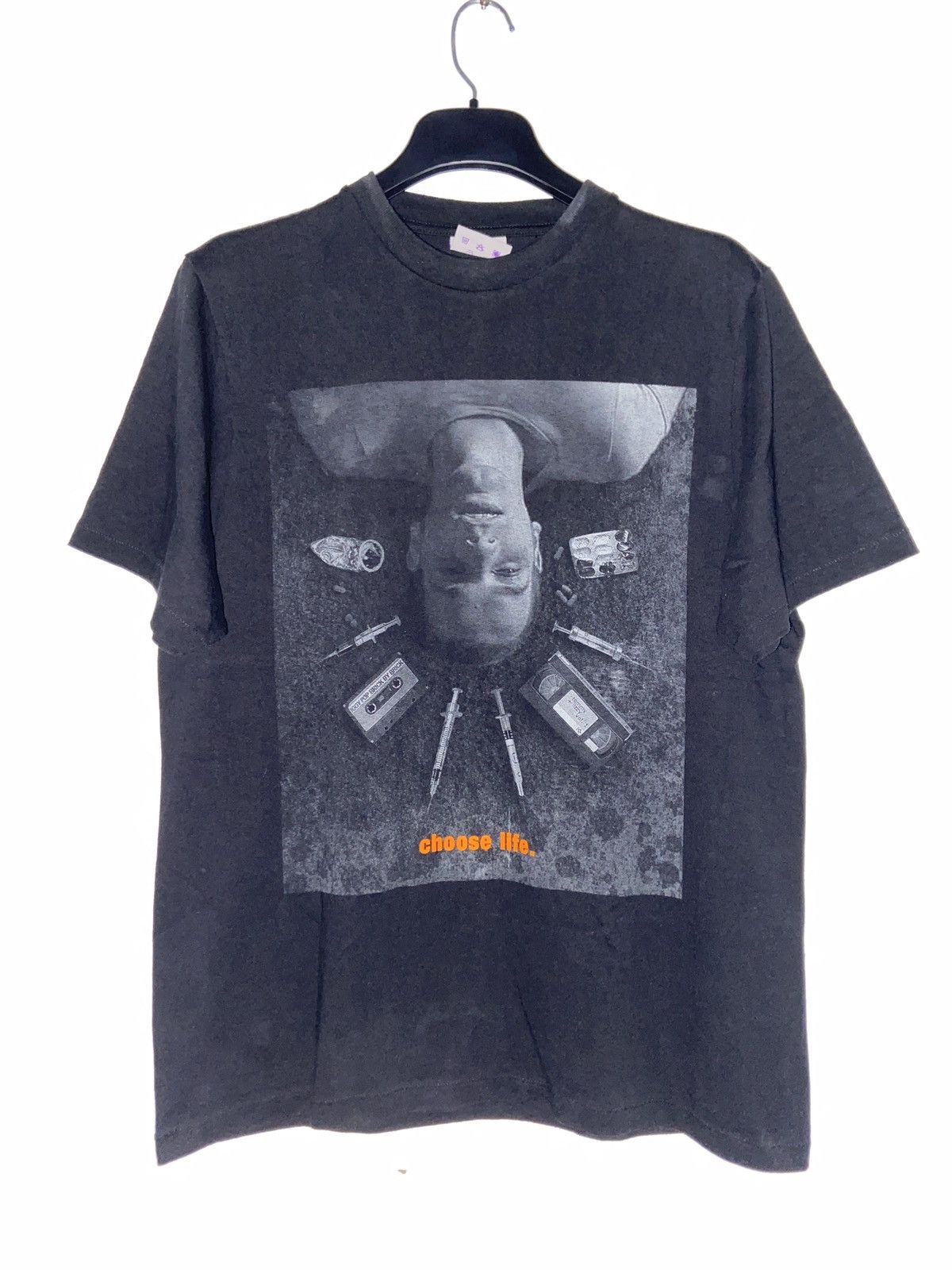 Band Tees Trainspotting Movie Merch Tee L 1/1 Bootleg UNI Choose Life Size US L / EU 52-54 / 3 - 7 Thumbnail