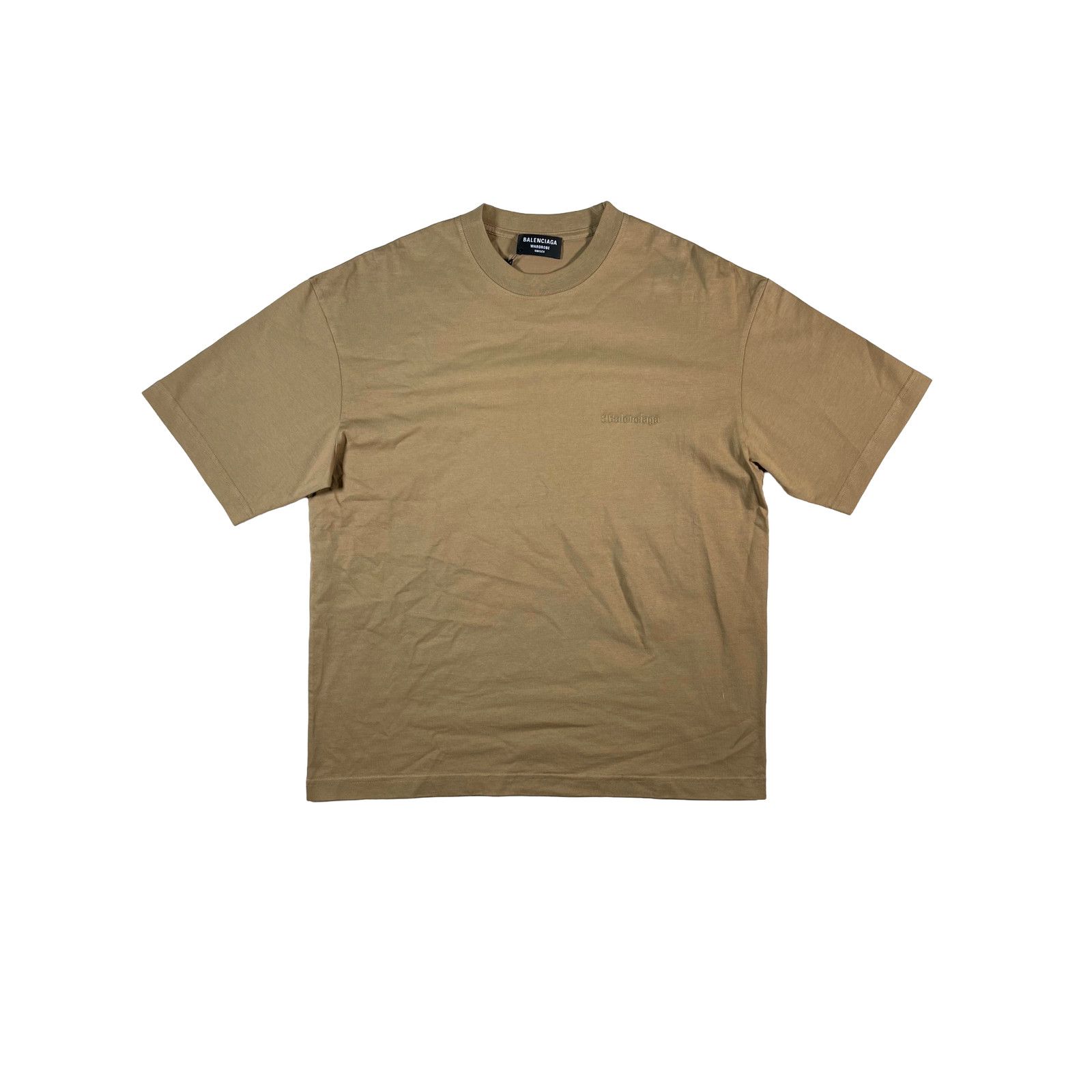 Balenciaga Balenciaga BB Logo Beige Tee Size US XS / EU 42 / 0 - 1 Thumbnail