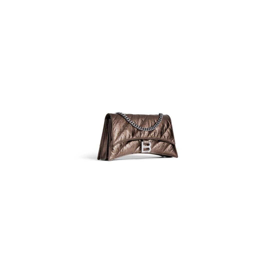Balenciaga o1tr1nto0525 Size: OS / Crush XS Chain Bag Metallized Size ONE SIZE - 2 Thumbnail