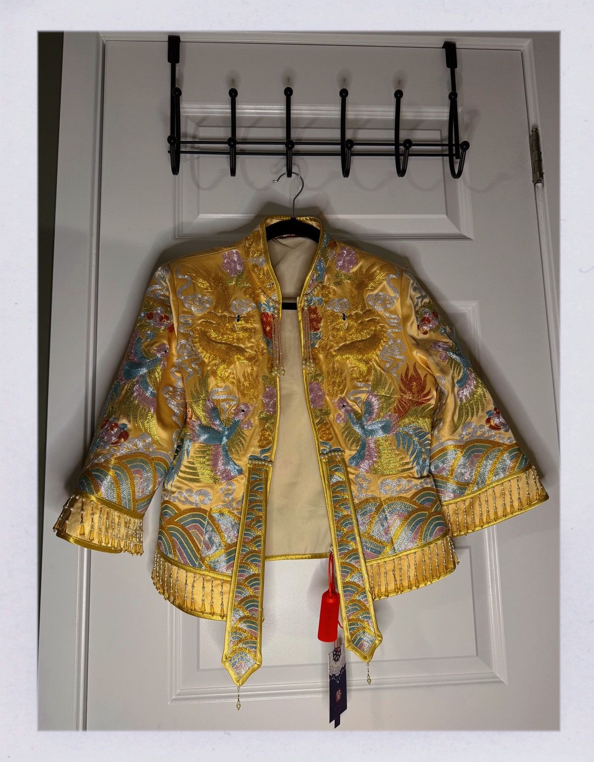 Other Beautiful Gold Embroidered Traditional Chinese Wedding Dress Size XL / US 12-14 / IT 48-50 - 6 Thumbnail