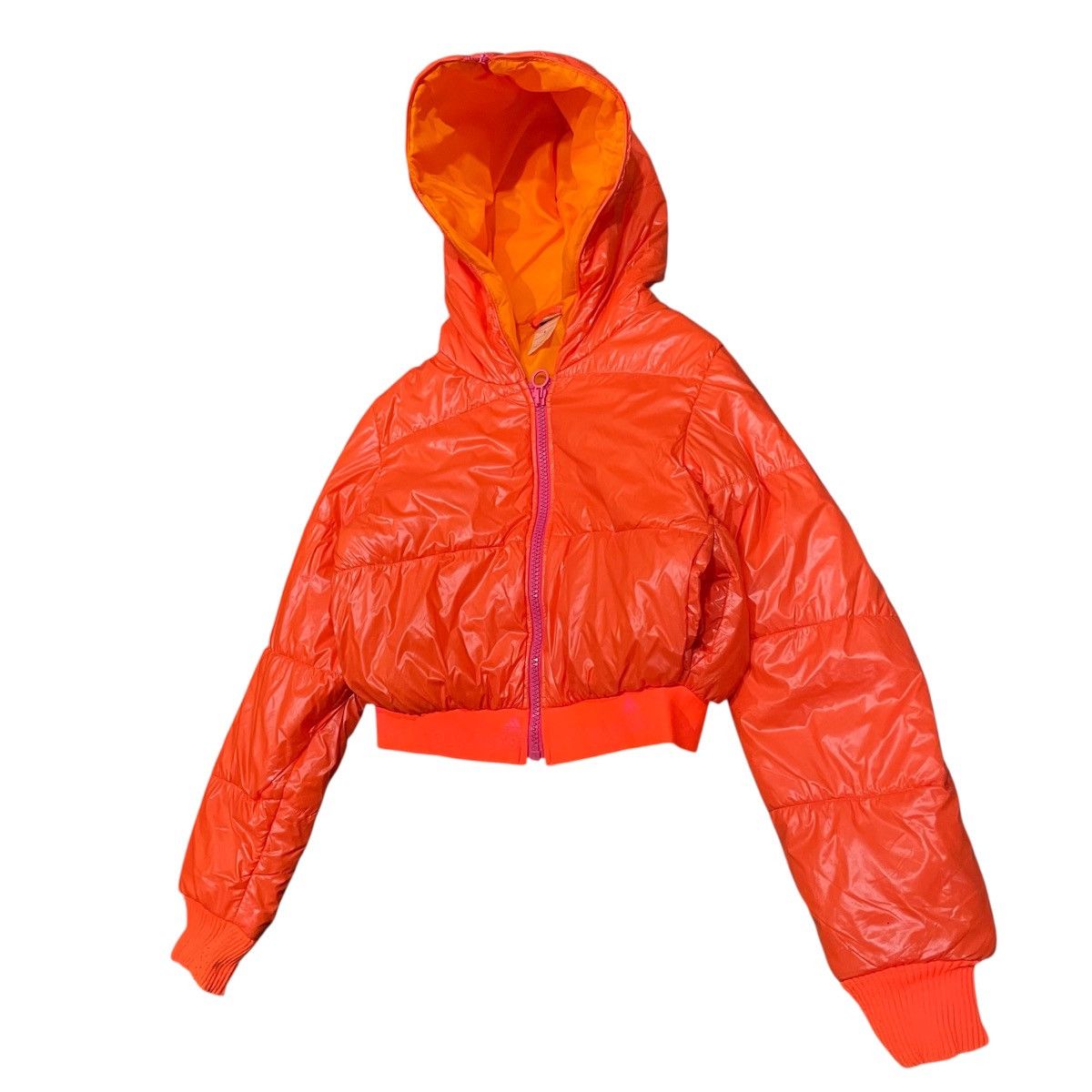 Adidas × Stella McCartney Adidas Stella McCartney StellaSport Hooded Crop Puffer Size L / US 10 / IT 46 - 2 Thumbnail
