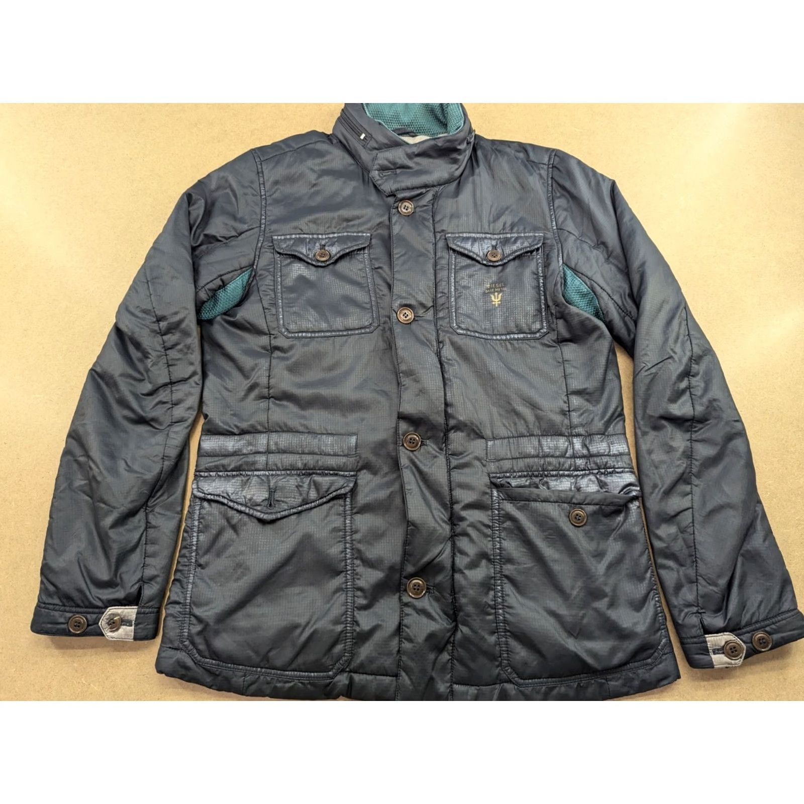 Diesel Diesel Jacket Mens Size S Green Hooded Full Zip Bomber Jacket"} Size US S / EU 44-46 / 1 - 2 Thumbnail