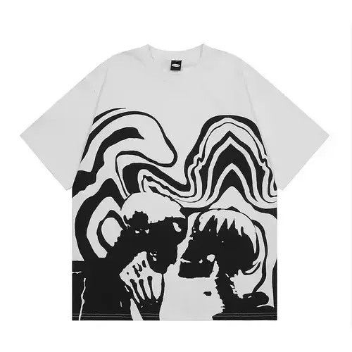 Individualized Shirts Skull Skeleton Graphic T-Shirt Hip Hop Harajuku Retro style Size US XL / EU 56 / 4 - 1 Thumbnail