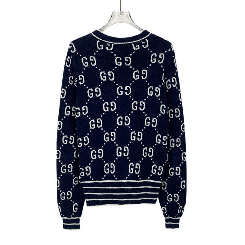Gucci Gucci Dark blue logo double G full print single-breasted co Size US M / EU 48-50 / 2 - 2 Thumbnail