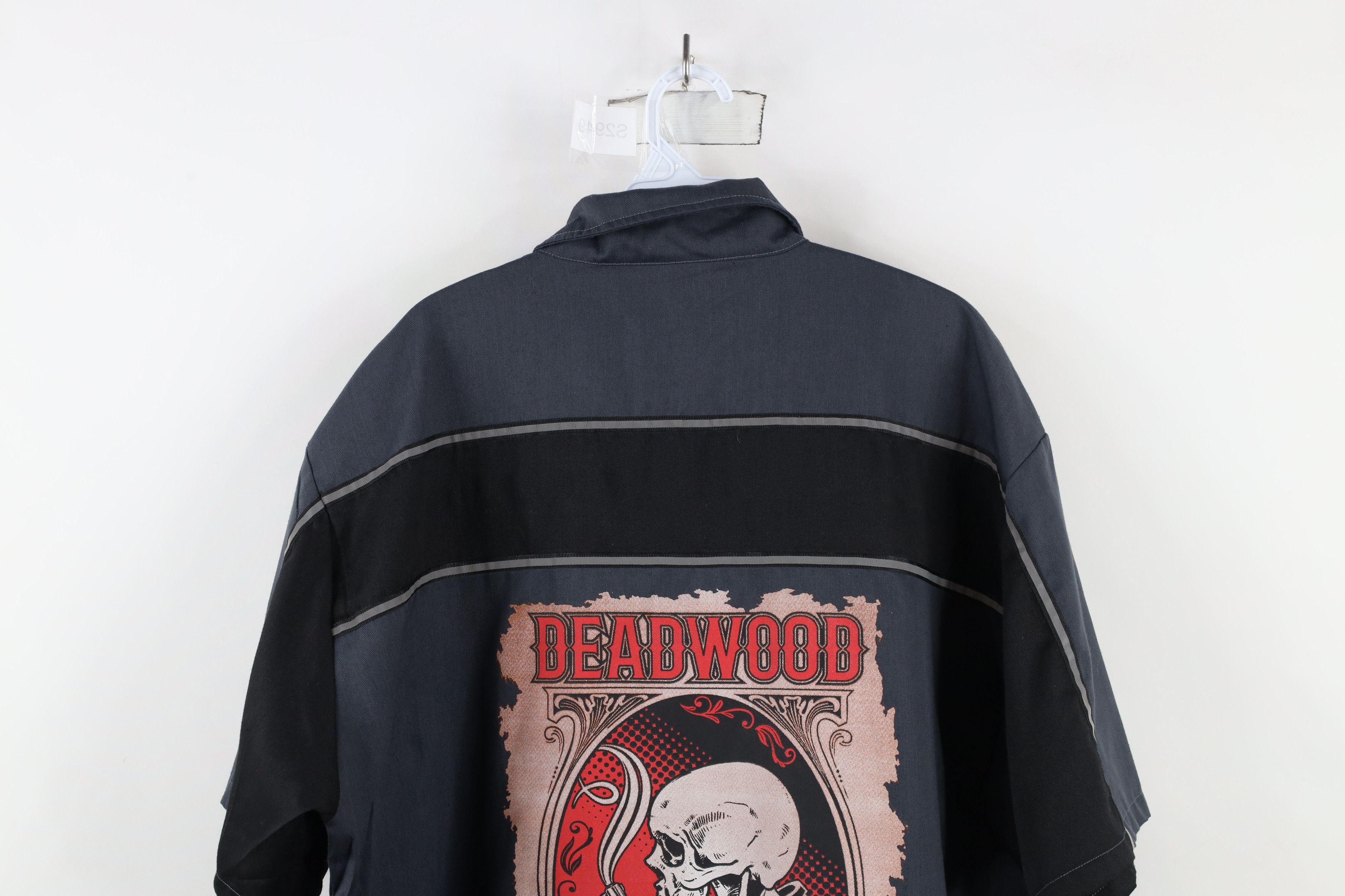 Vintage Vintage Y2K South Dakota Skeleton Motorcycle Button Shirt Size US XXL / EU 58 / 5 - 12 Thumbnail