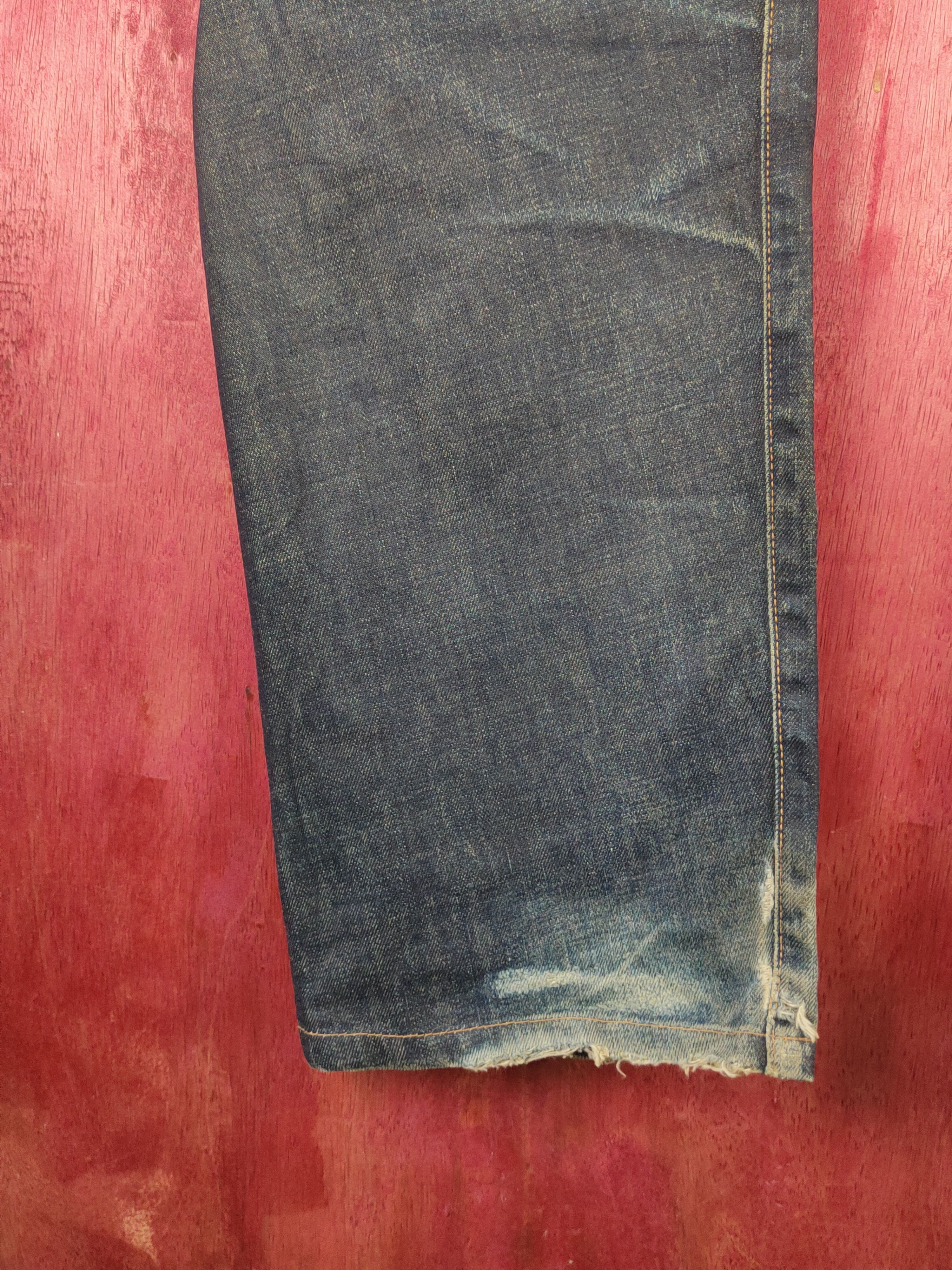 Edwin Edwin E Function Black Distressed Ripped Jeans #S2196 Size US 34 / EU 50 - 9 Thumbnail