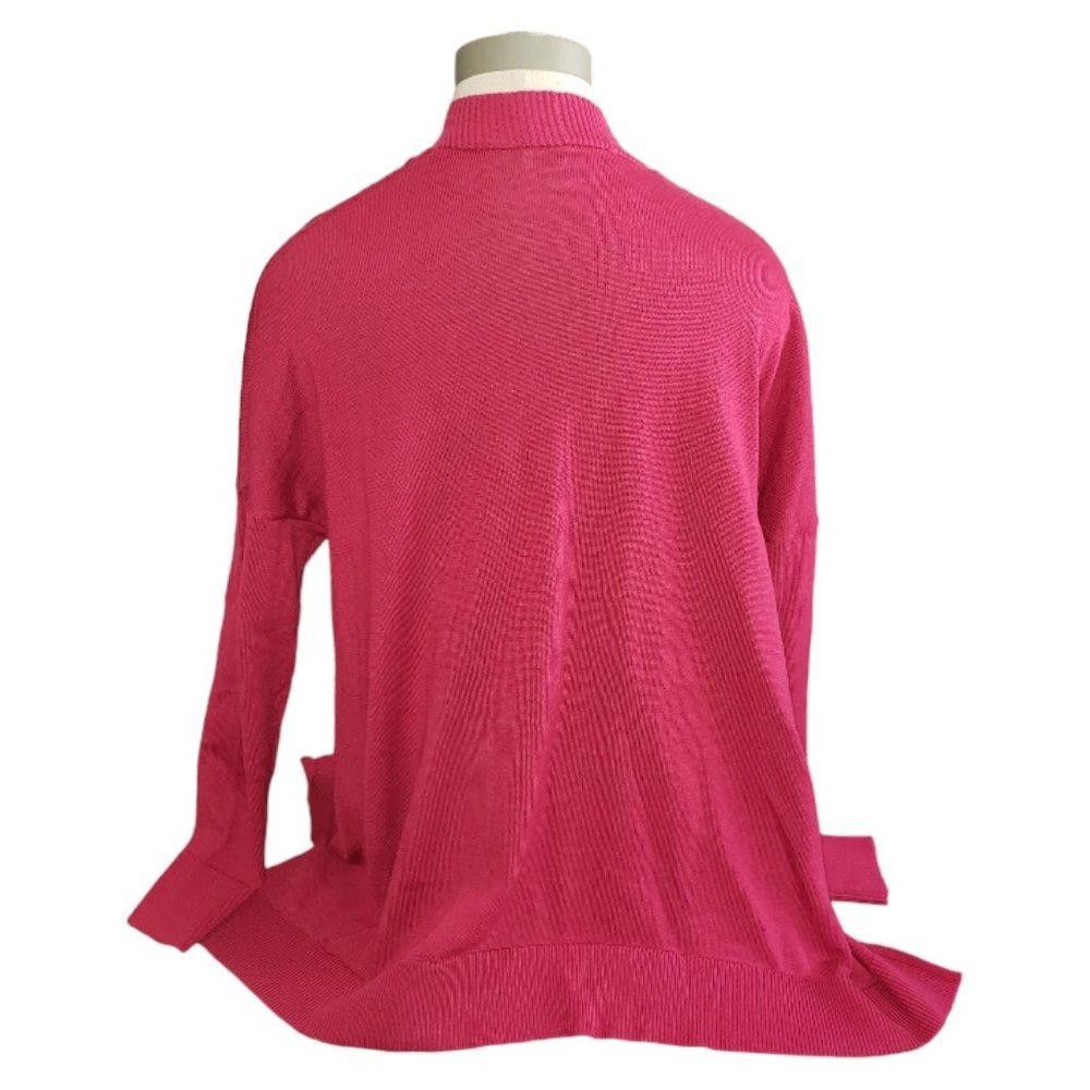 Designer CT713 Ladies Red Long Sleeve Open Cardigan M Size L / US 10 / IT 46 - 4 Thumbnail