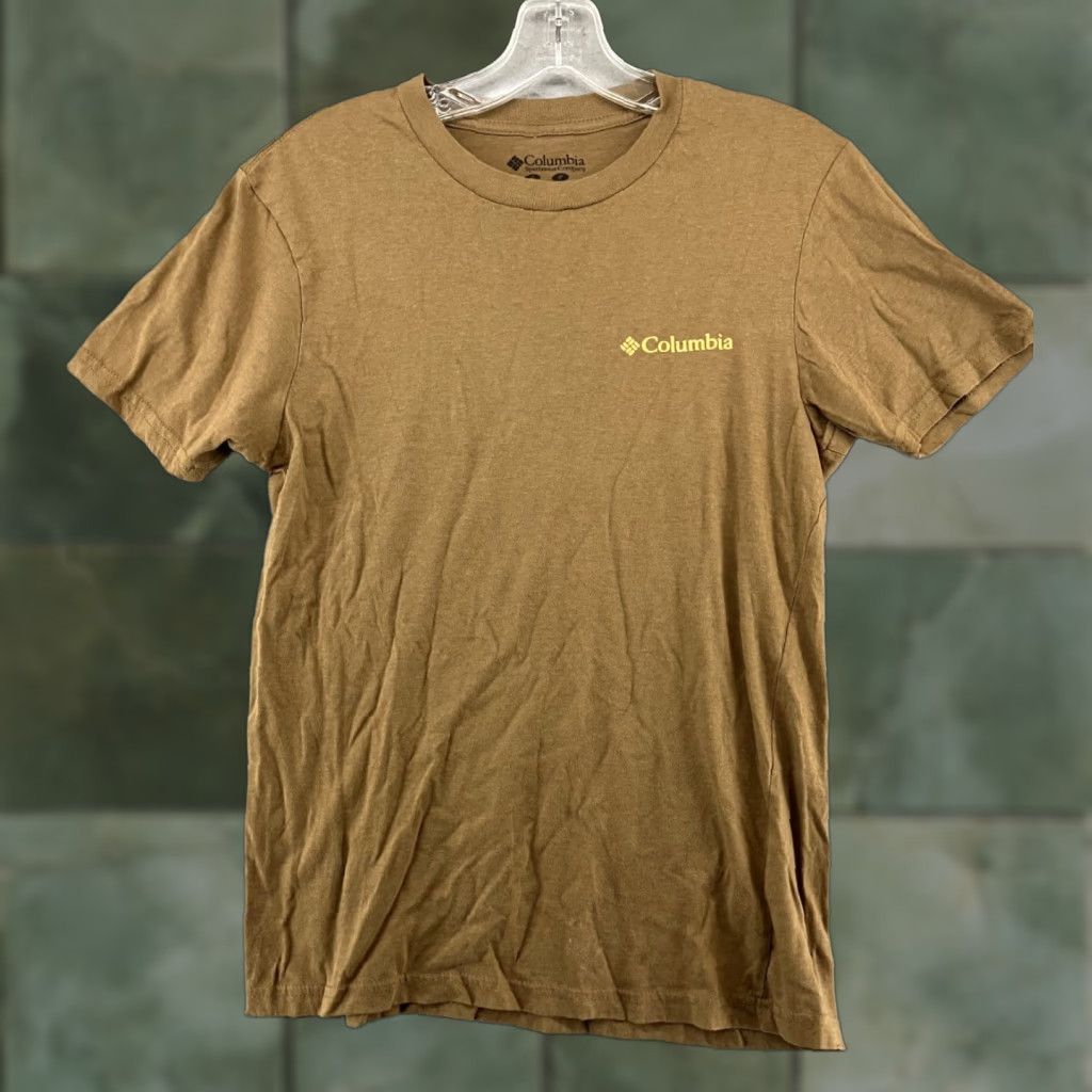 Jeep Columbia Men's T-Shirt Outdoor Jeep Mountains Cotton Short Sleeve Crew Neck Brown Size S Size US S / EU 44-46 / 1 - 1 Thumbnail