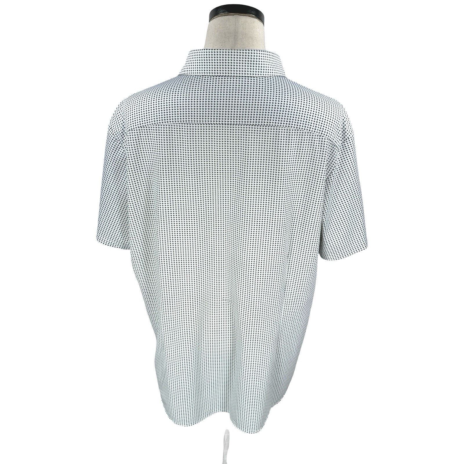 Mizzen+Main Mizzen + Main Shirt Men XL White Blue Short Sleeve Button Size US XL / EU 56 / 4 - 5 Thumbnail
