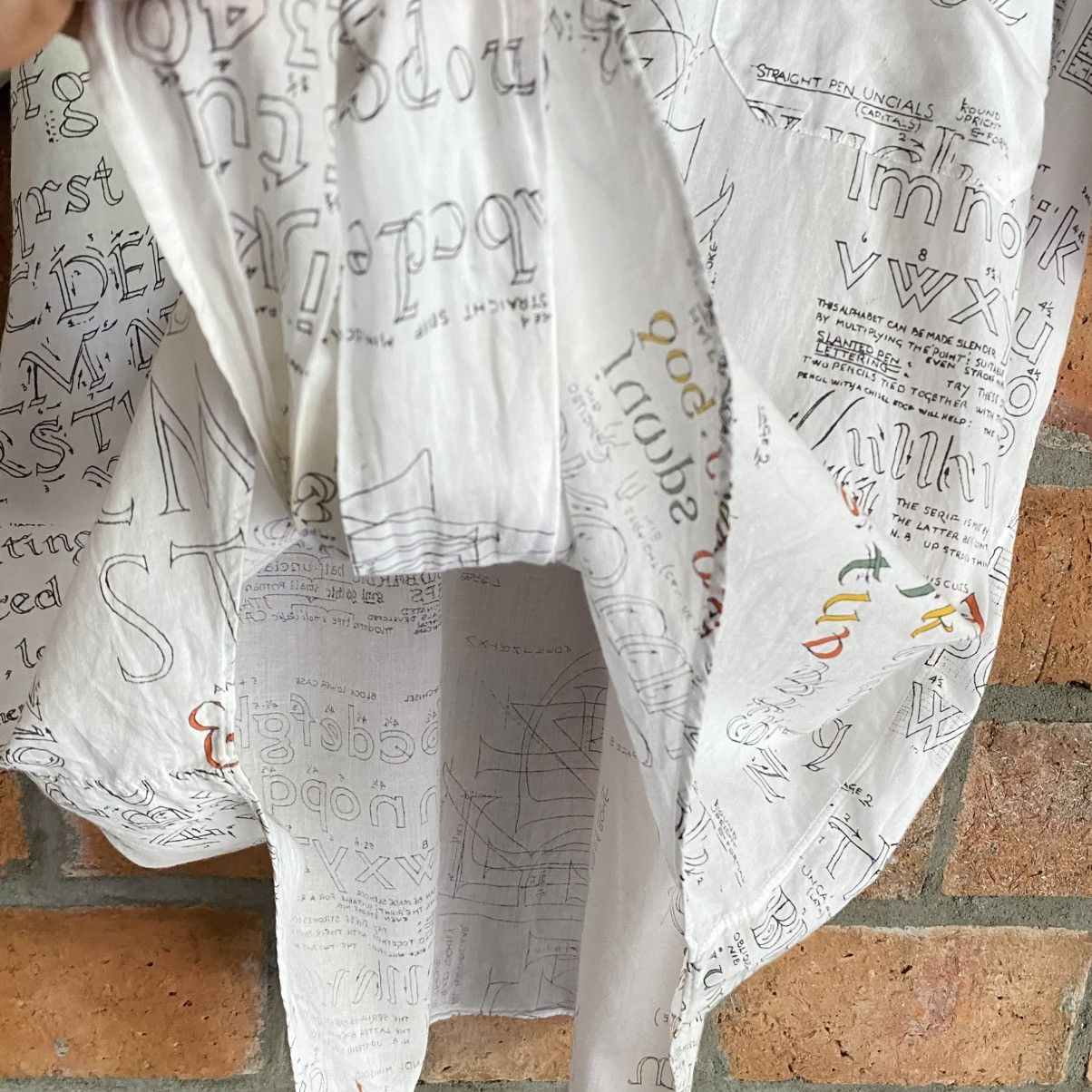 Paul Smith Paul Smith White Alphabet Print Shirt Size US XL / EU 56 / 4 - 14 Thumbnail