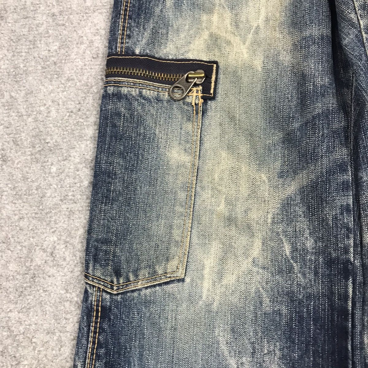 Japanese Brand BAGGY JEANS BLUE WAY JAPAN DENIM PANTS Size US 32 / EU 48 - 6 Thumbnail