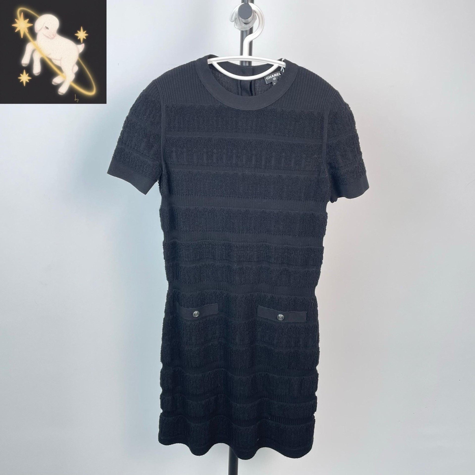 Chanel Chanel Knit Wool Black Dress 34 Women Size XS / US 0-2 / IT 36-38 - 1 Thumbnail