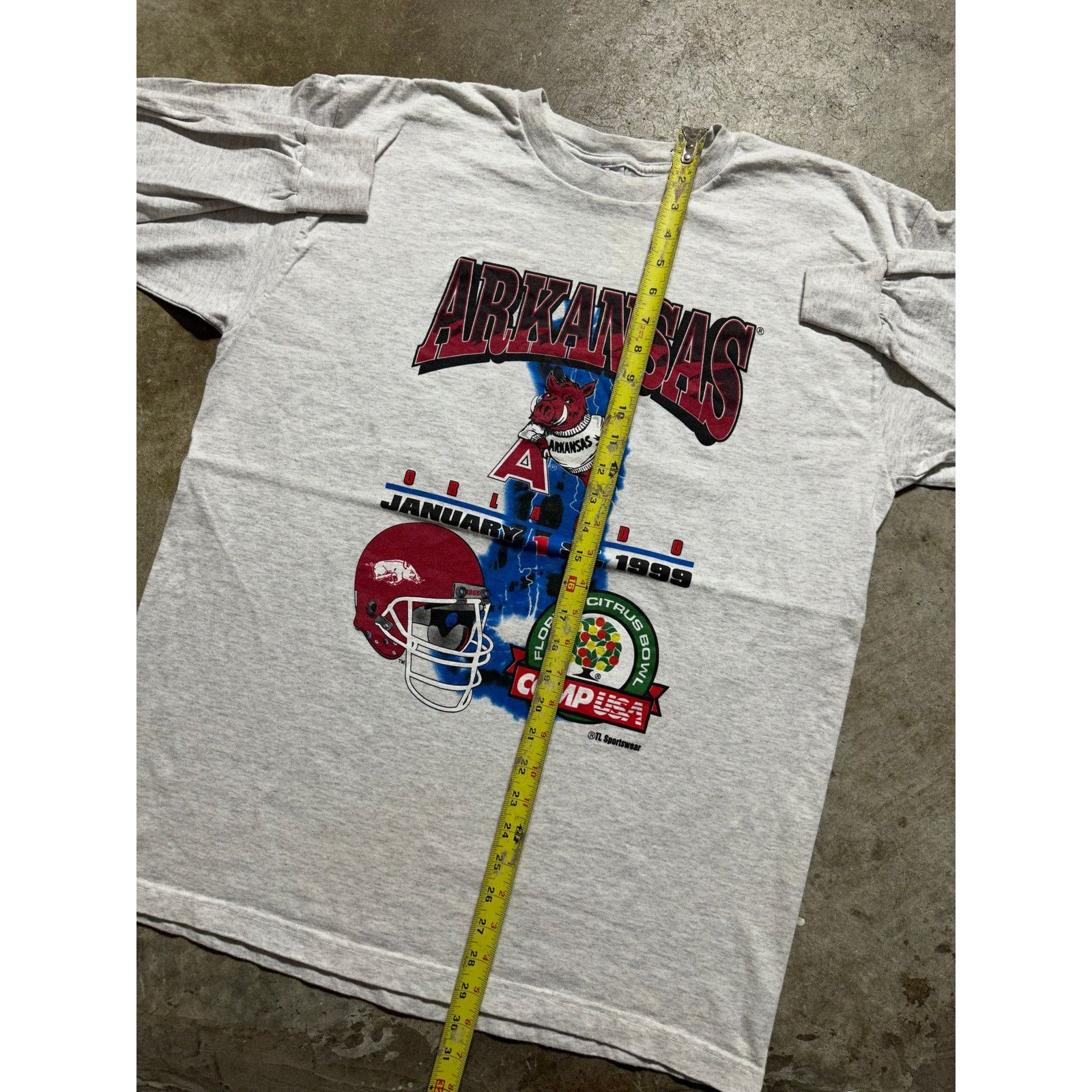 NCAA × Vintage Vintage Arkansas Razorbacks 1999 Citrus Bowl Long Sleeve Tee Size US L / EU 52-54 / 3 - 5 Thumbnail