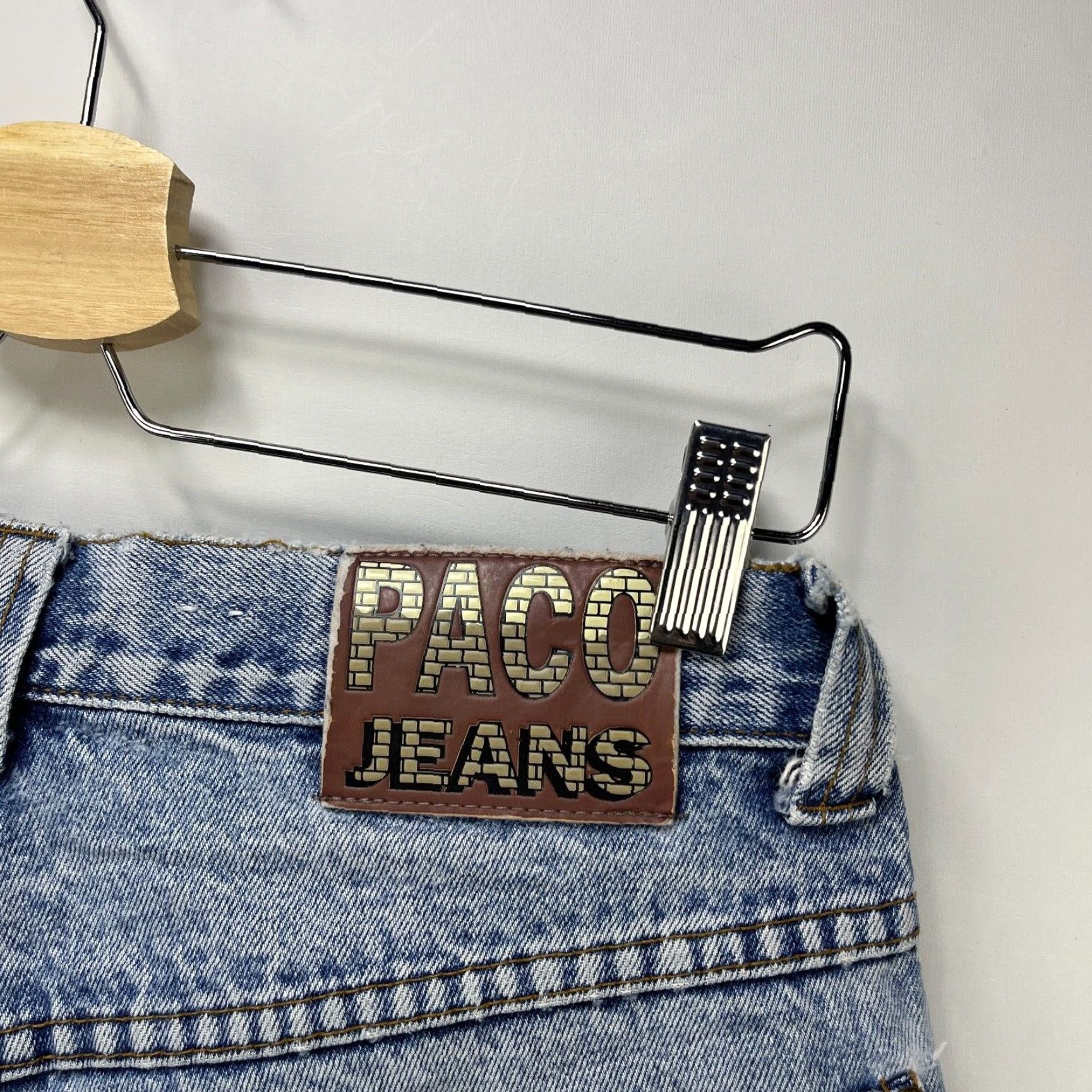 Vintage VINTAGE Paco Jeans Baggy Wide-Leg 32 Men Blue 90s Decade 32 Mens Size US 32 / EU 48 - 5 Thumbnail