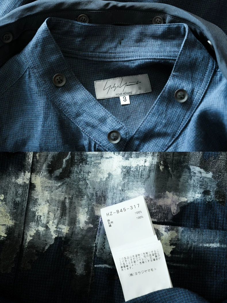 Yohji Yamamoto Yohji Yamamoto23SS Painted Collar Removal Shirt 2503-Nextar Size US L / EU 52-54 / 3 - 8 Thumbnail