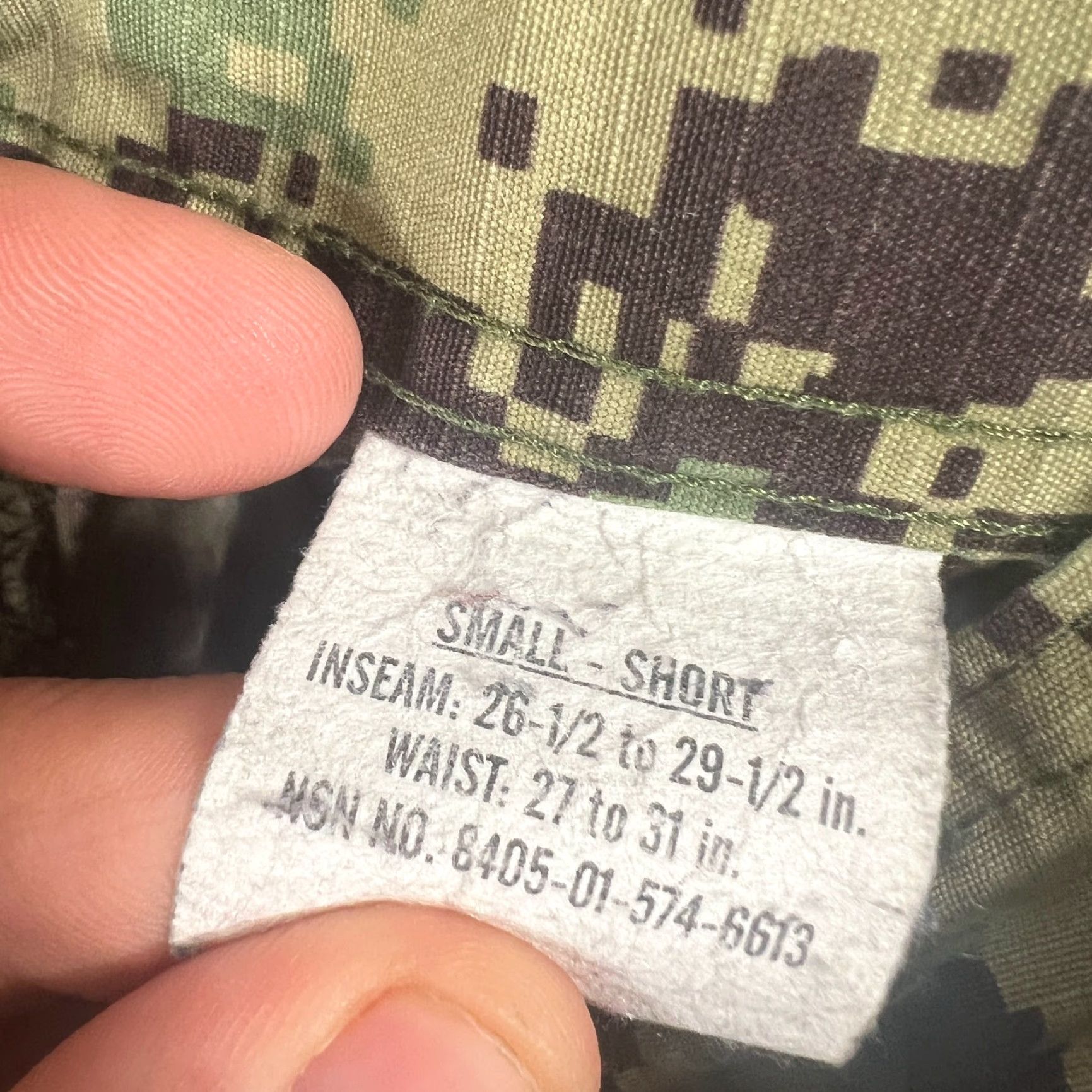 VINTAGE Navy Working Uniform Ripstop Trousers Pants Small Green Digital Camo USN Cargo Pants Mens Regular Green 90s Army USA Classic Vintage Feel