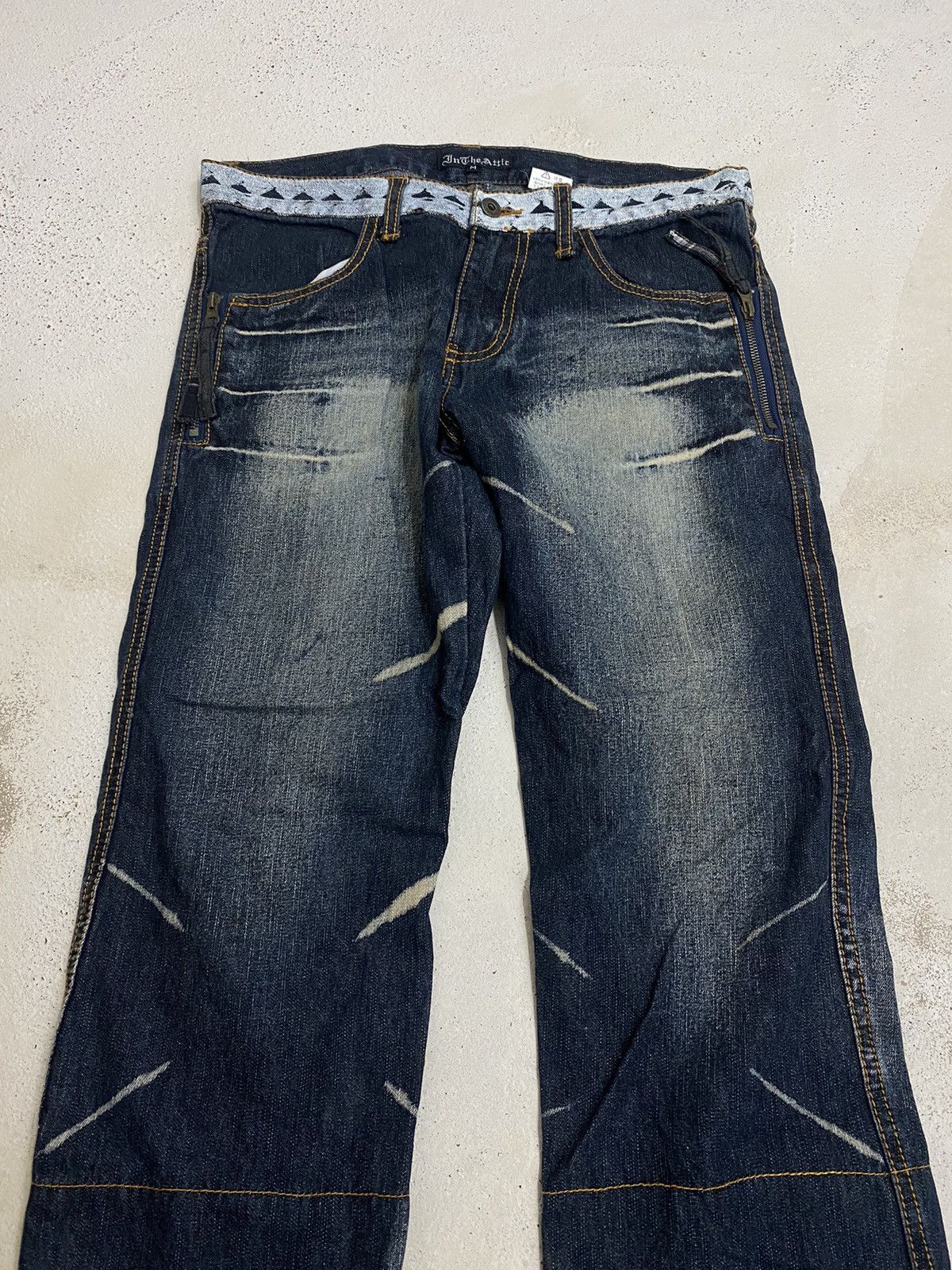 If Six Was Nine × Japanese Brand × Le Grande Bleu (L.G.B.) Flare In the Attic Japan Mud Washed Whisker Honeycomb Size US 32 / EU 48 - 7 Thumbnail