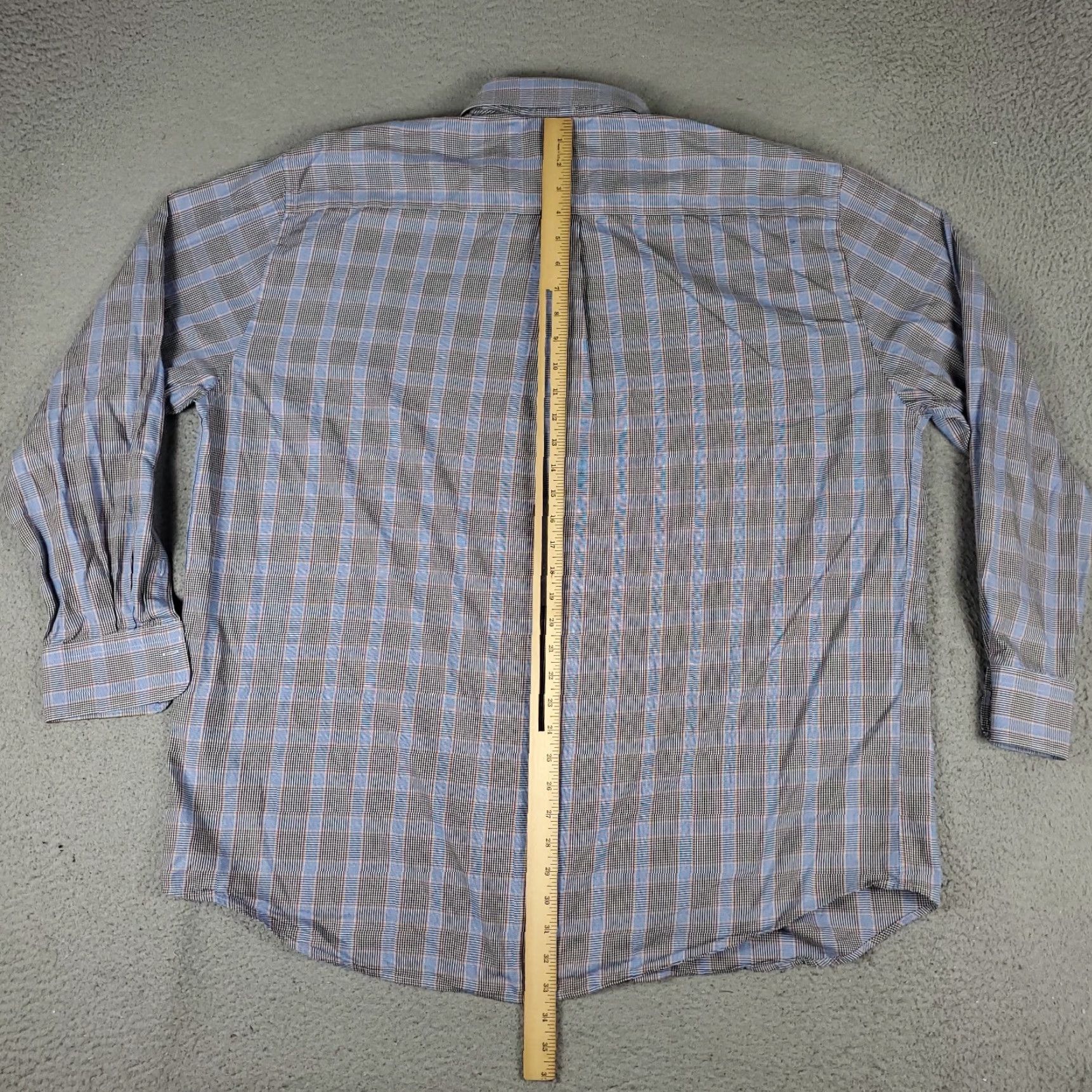Peter Millar Peter Millar Button-Up Shirt 2XL Blue Plaid Long Sleeve Mens Size US XXL / EU 58 / 5 - 4 Thumbnail