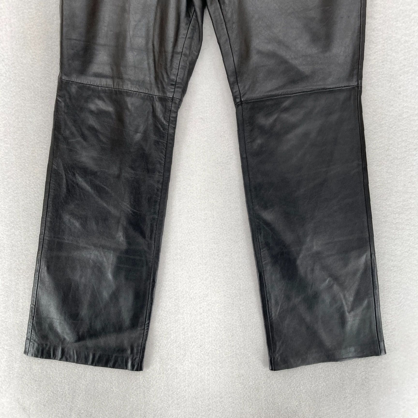 Croft & Barrow Croft & Barrow Leather Pants Women's 10 Black Lined Y2K NWT Vintage Lambskin Pants Size 32" / US 10 / IT 46 - 3 Thumbnail