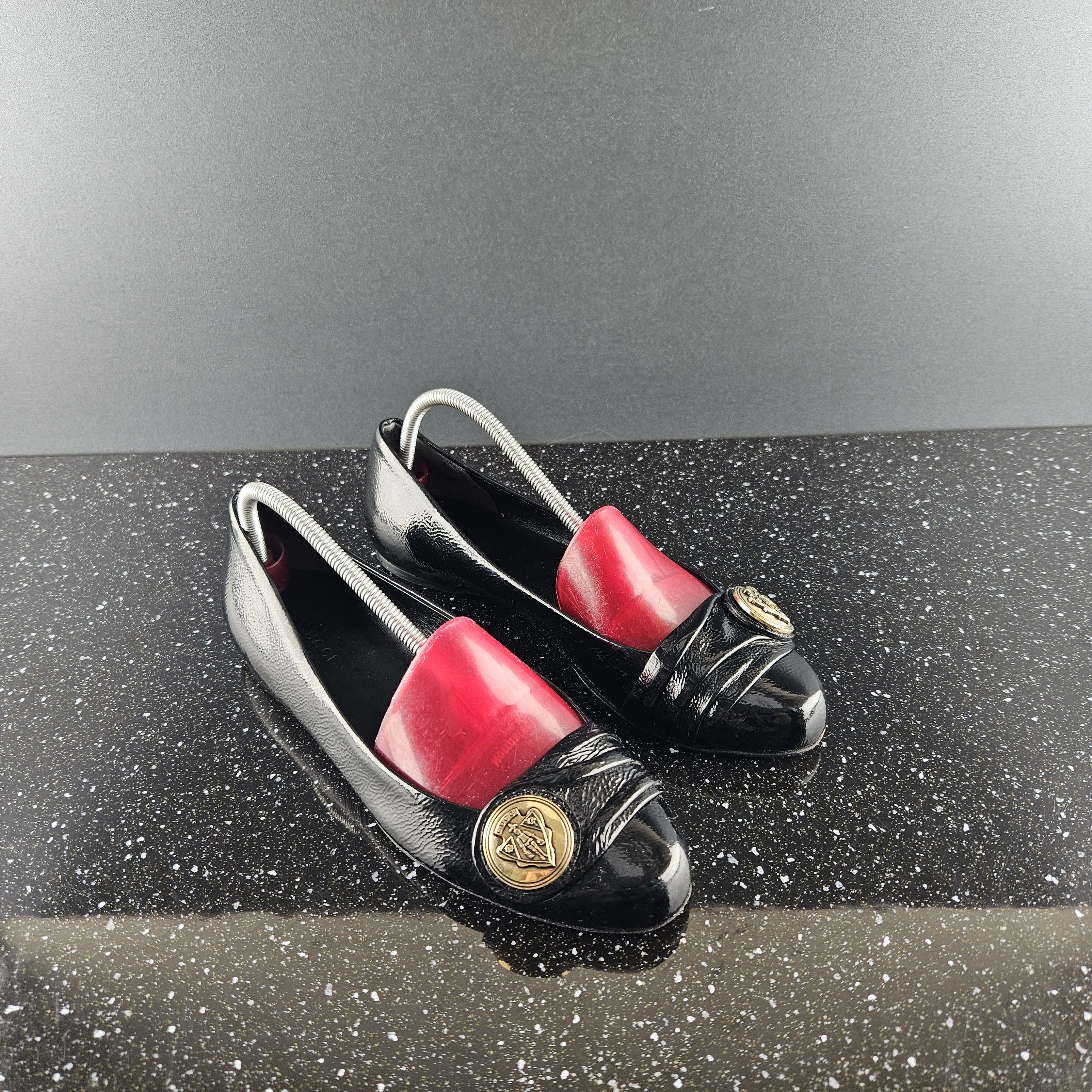 Gucci Gucci black patent leather ballets flats Sz 37 Size US 7 / IT 37 - 4 Thumbnail