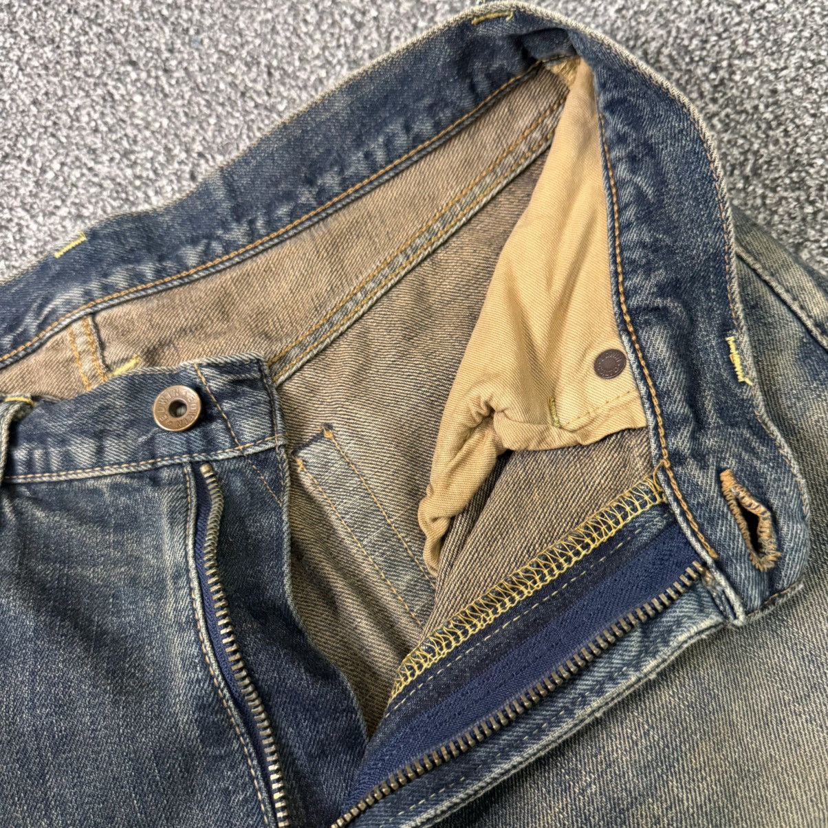 If Six Was Nine Vintage Selvedge Distressed Rusty Edwin 505x Denim W31 Size US 31 - 13 Thumbnail