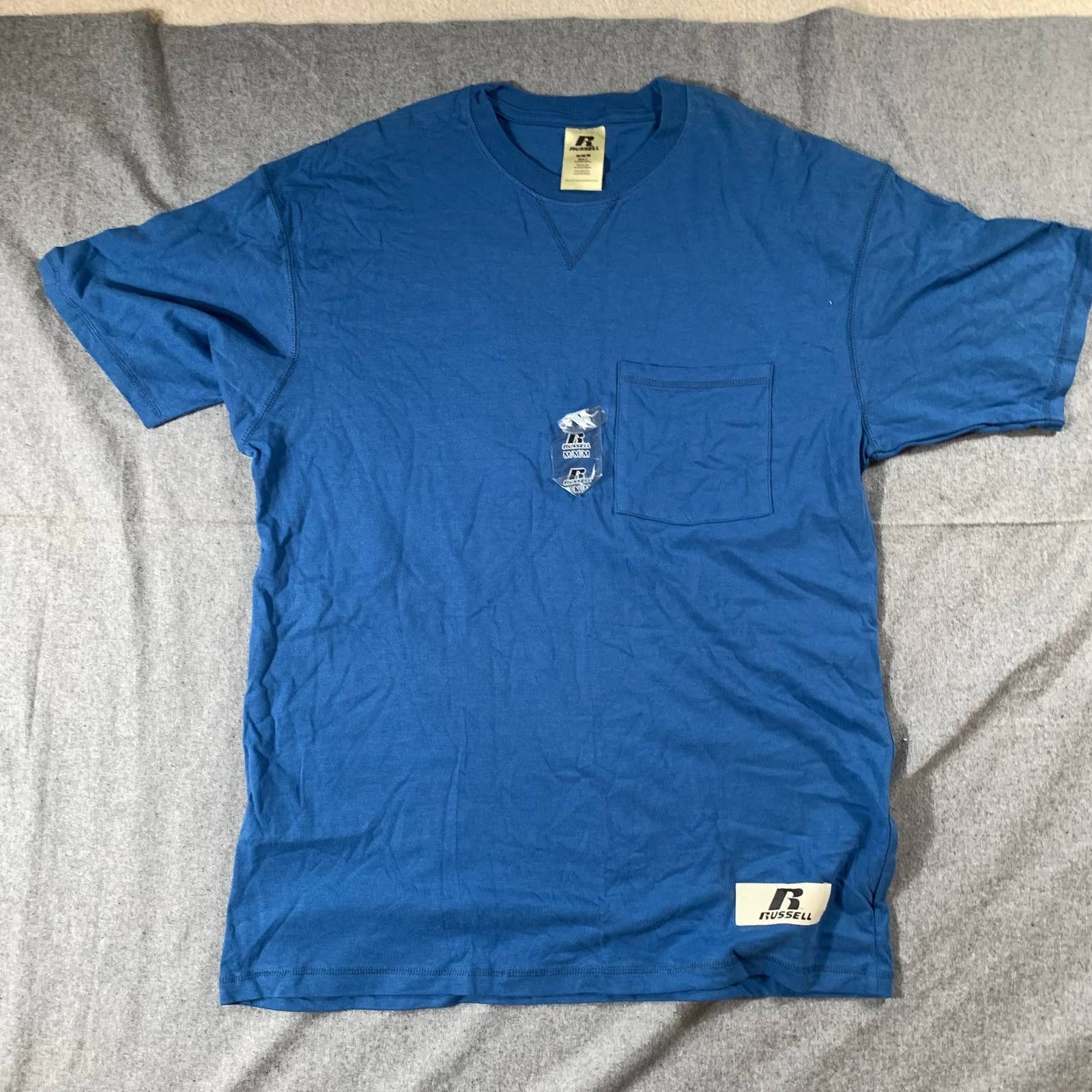 Other Russell Shirt Adult Medium Blue Athletic Casual T Shirt Mens Size US M / EU 48-50 / 2 - 1 Thumbnail