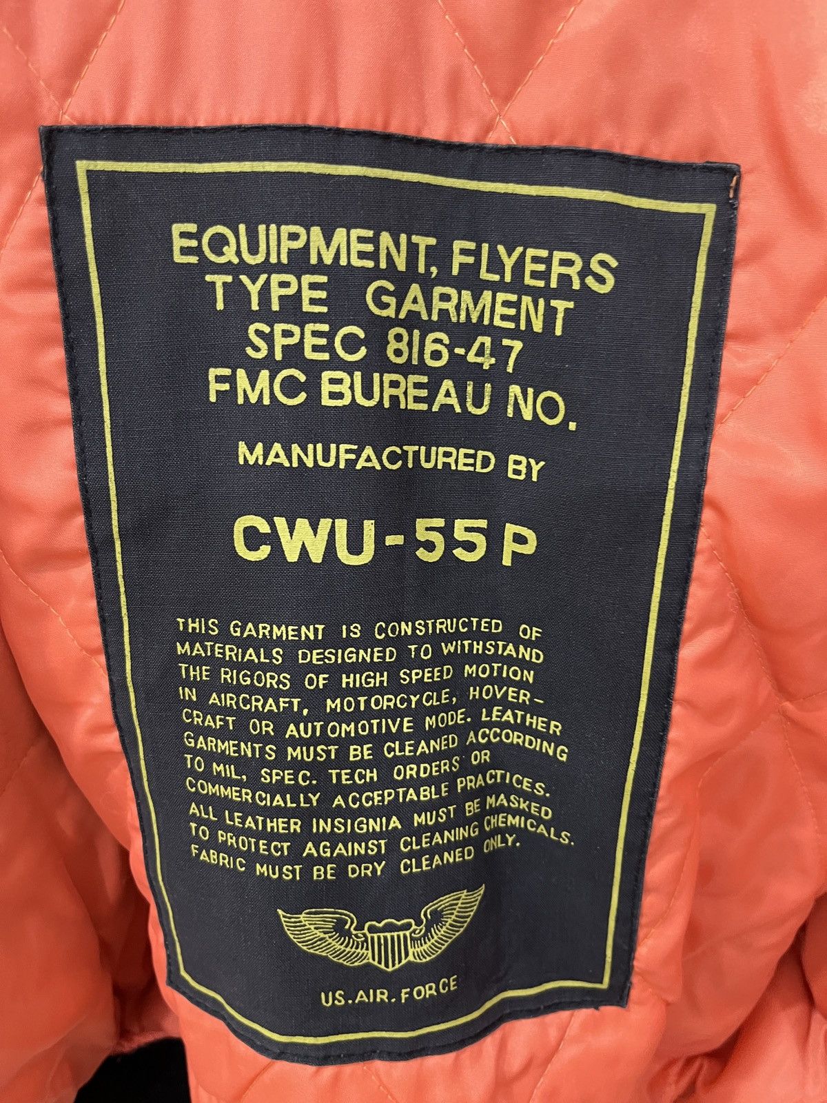 Vintage (Wwww)🔥🔥RARE US AIR FORCE BOMBER JACKET Size US M / EU 48-50 / 2 - 9 Thumbnail