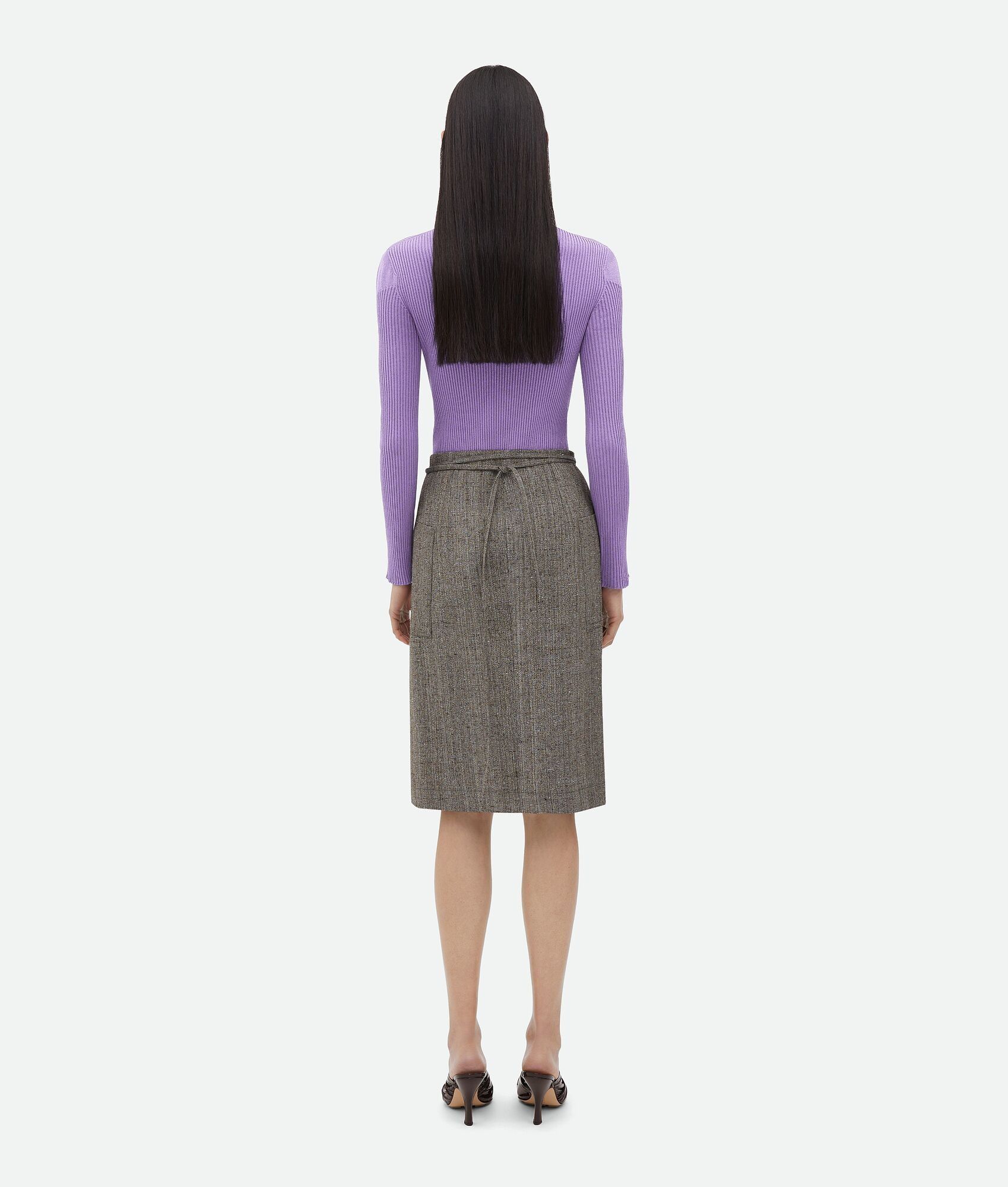 Bottega Veneta o1n1vont0525 Wrapped Viscose And Silk Midi Skirt Multicolor Size 26" / US 2 / IT 38 - 3 Thumbnail
