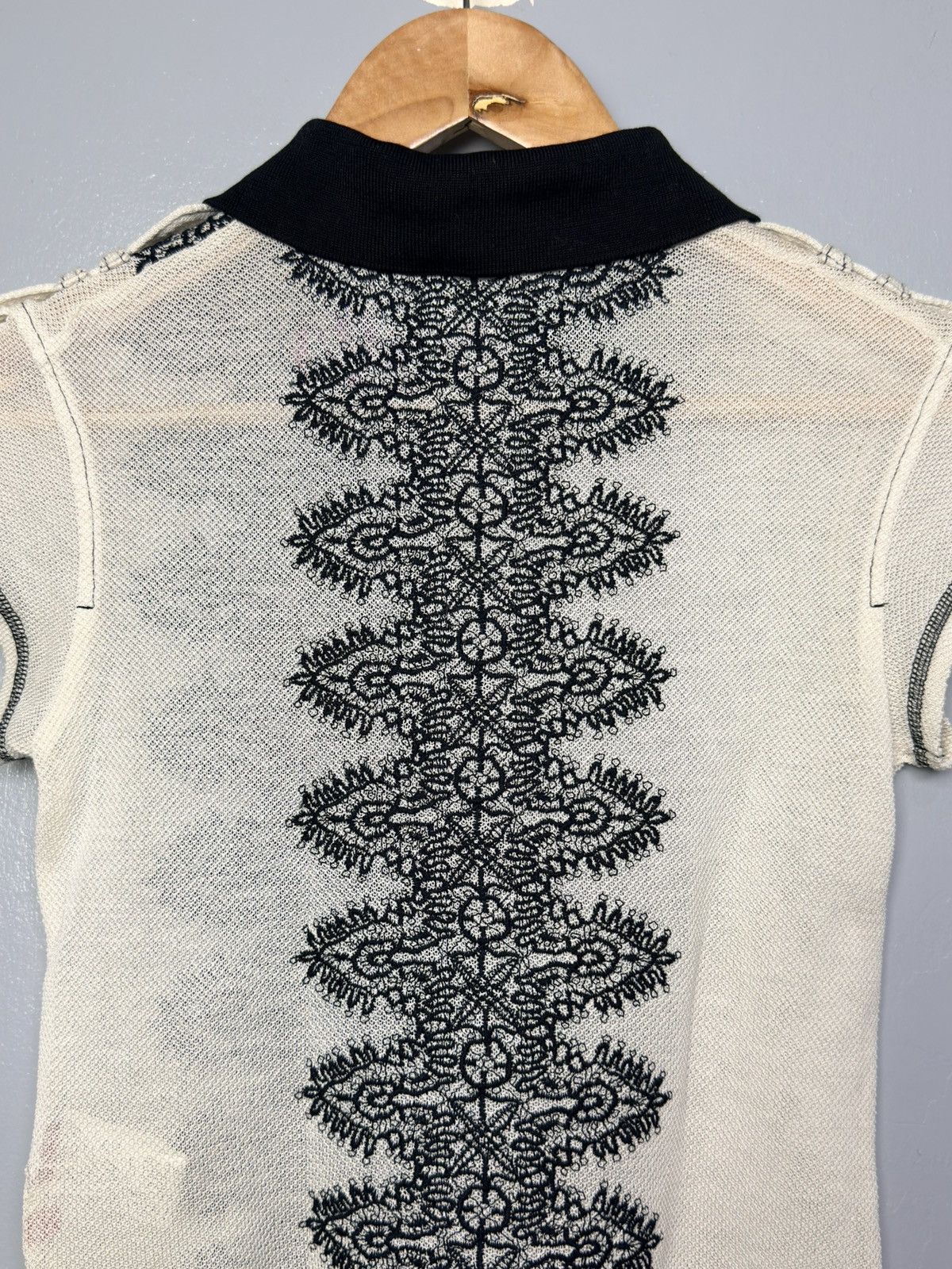 Yohji Yamamoto Y's Red Label Rayon Cotton Blend Lace Knitted Size XS / US 0-2 / IT 36-38 - 7 Thumbnail