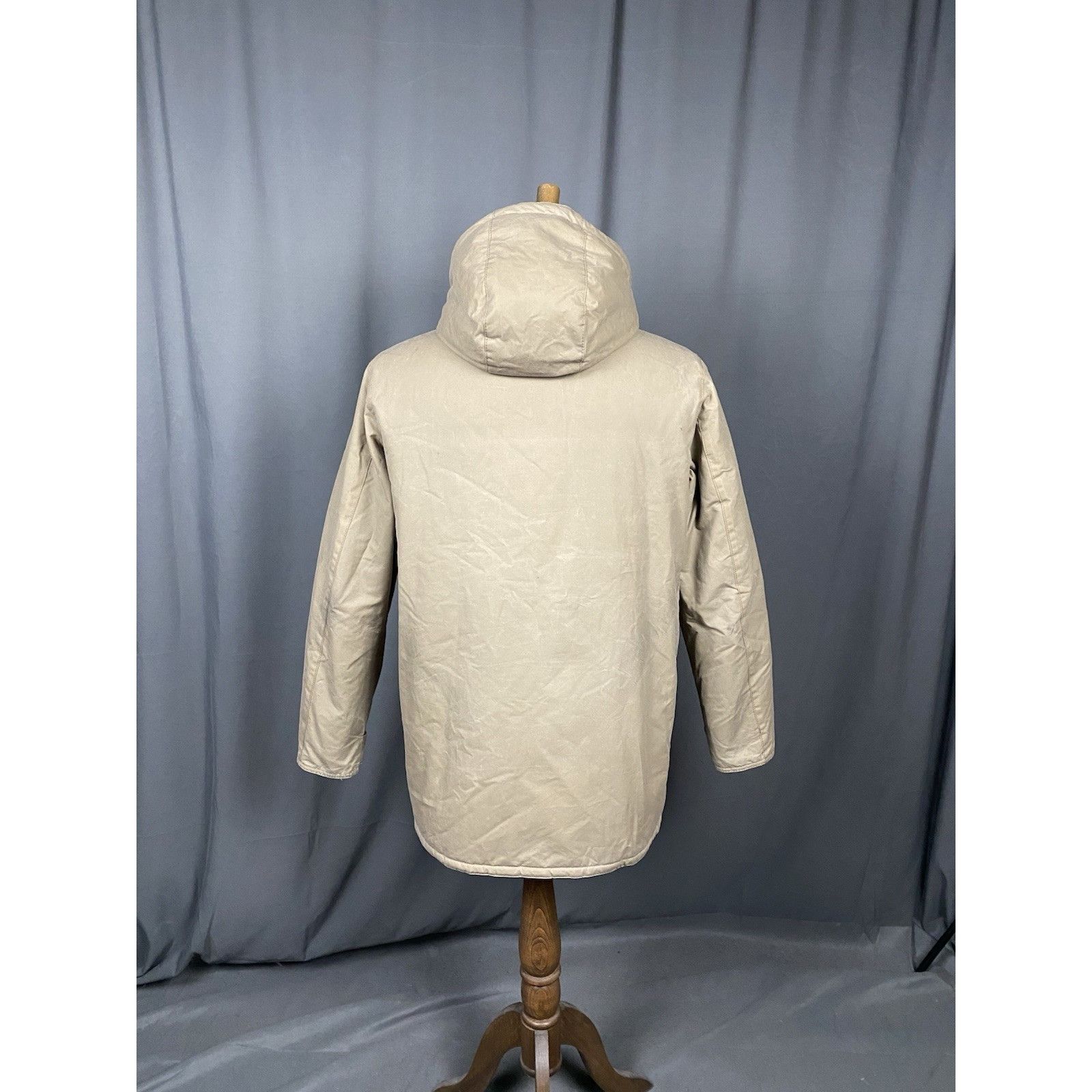 Barbour Barbour Int. Keelman Men's Beige Waxed Insulated Parka Jacke Size US M / EU 48-50 / 2 - 10 Thumbnail