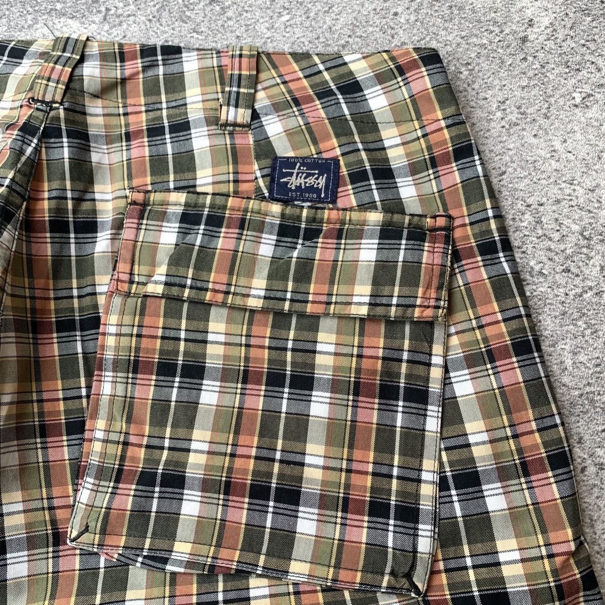 Stussy Vintage 80s Stussy Plaid Shorts Size US 32 / EU 48 - 5 Thumbnail