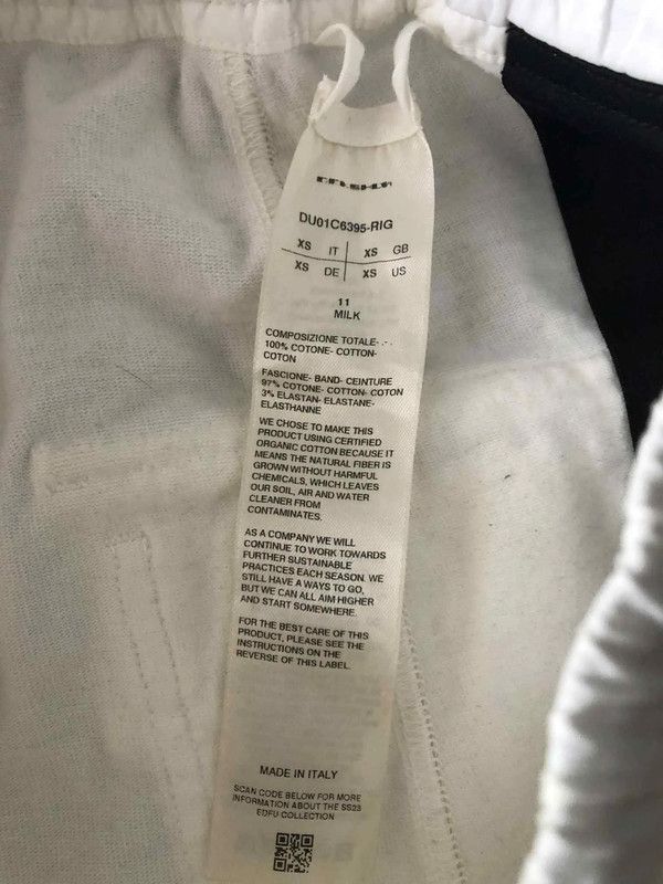 Rick Owens Drkshdw Rick Owens DRKSHDW - Off-White Drawstring Sweatpants Size US 26 / EU 42 - 3 Thumbnail