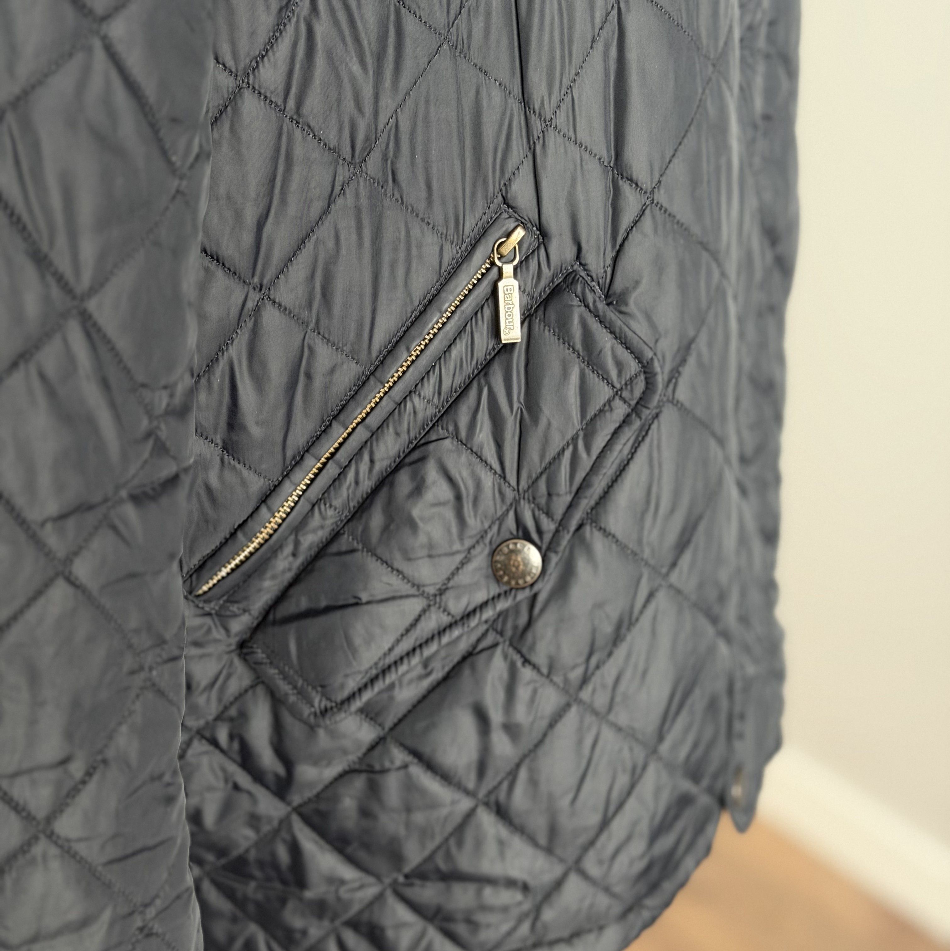 Barbour BARBOUR Chelsea Rib Neck Mens Quilted Jacket Size XXL Navy Size US XXL / EU 58 / 5 - 7 Thumbnail