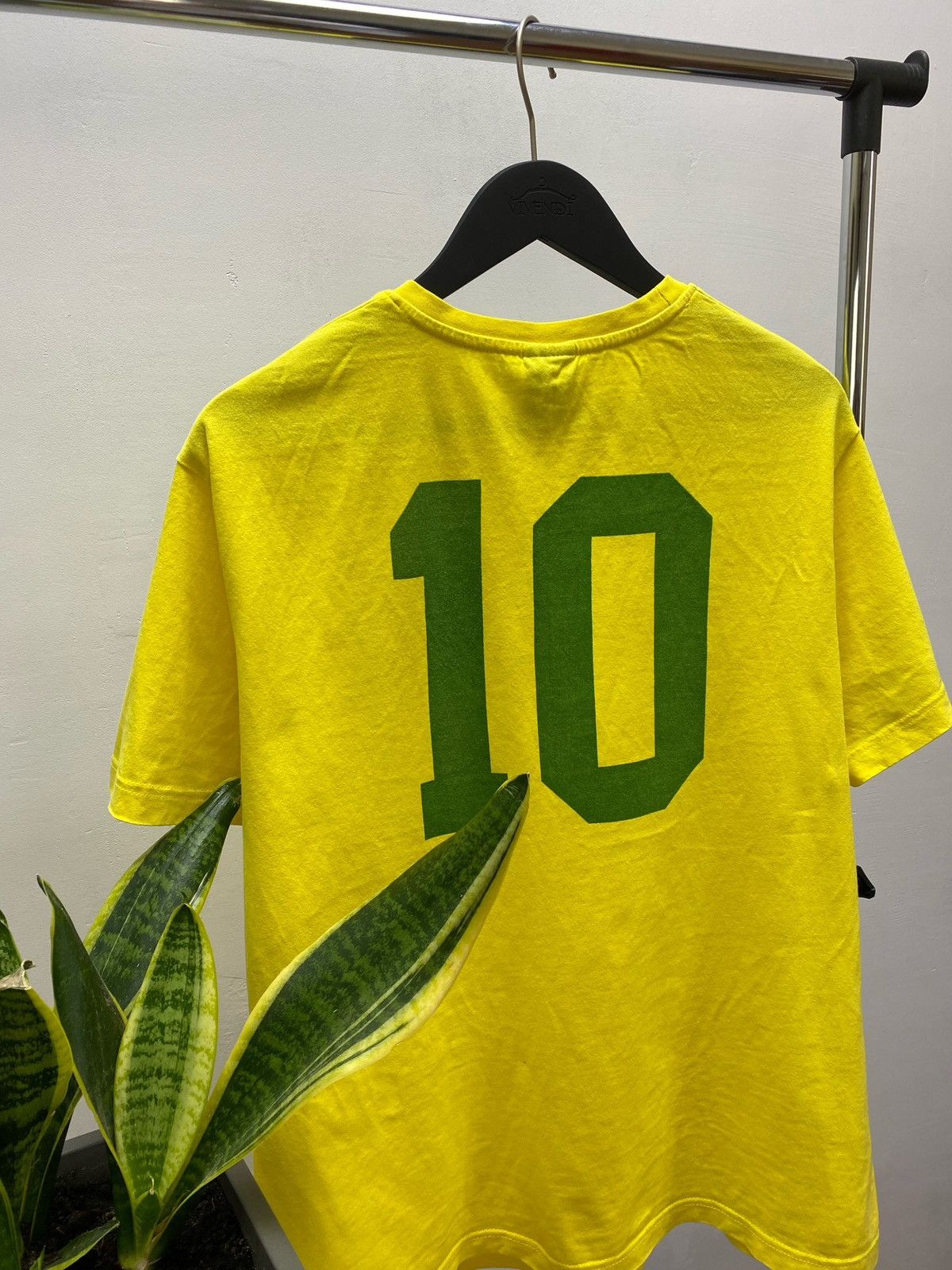 Other × Vintage Brazil 10 Pele Toffs Football Soccer Jersey Retro Remake Size US L / EU 52-54 / 3 - 15 Thumbnail