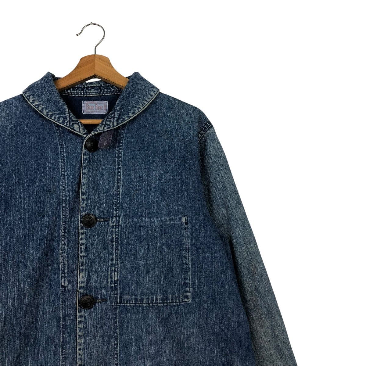 Blue Blue Japan 🔥VINTAGE DENIM JACKET DENIM PATCHWORK BLUE BLUE JAPAN Size US M / EU 48-50 / 2 - 7 Thumbnail