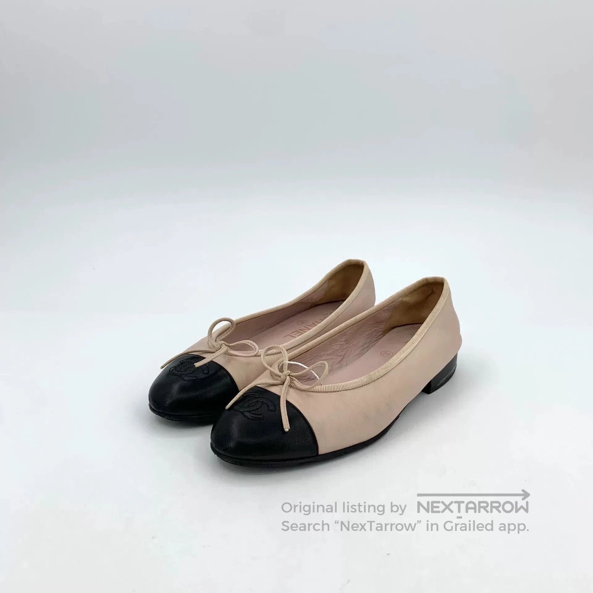 Chanel Chanel Pink Bow Casual Flat Shoes. Size US 8 / IT 38 - 1 Thumbnail