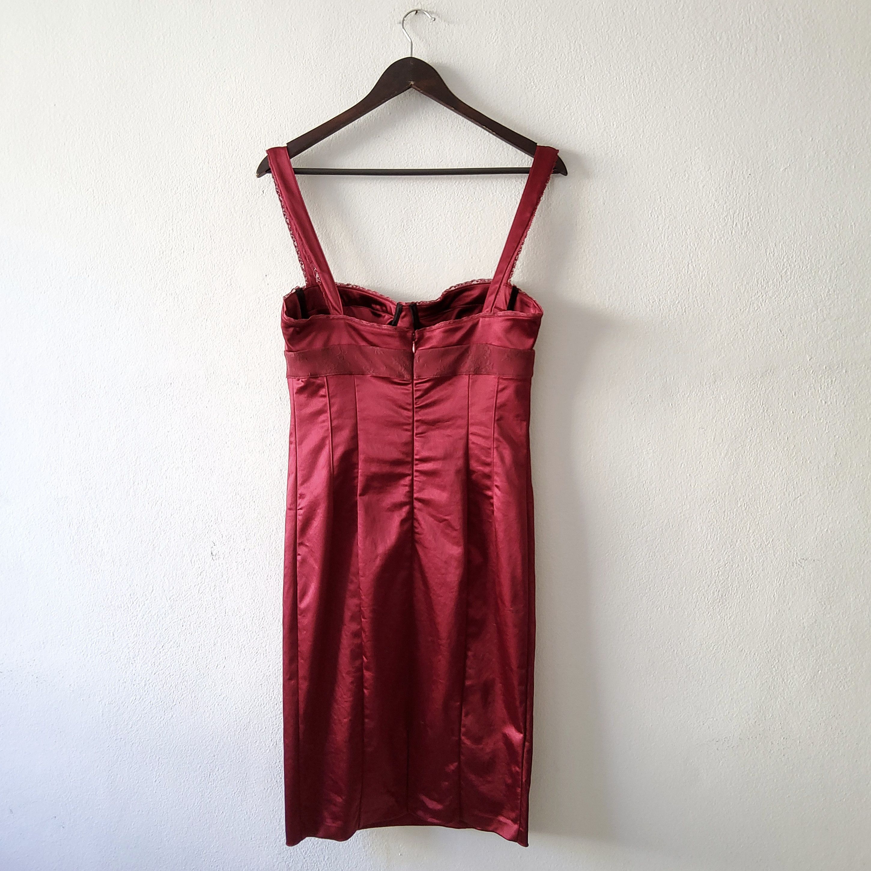 John Galliano John Galliano vintage y2k silky lace trim bustier dress Size L / US 10 / IT 46 - 7 Thumbnail