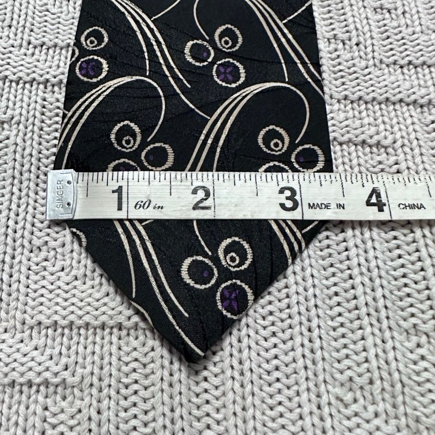 Polo Ralph Lauren Vintage Polo Ralph Lauren black abstract paisley silk tie Size ONE SIZE - 5 Thumbnail
