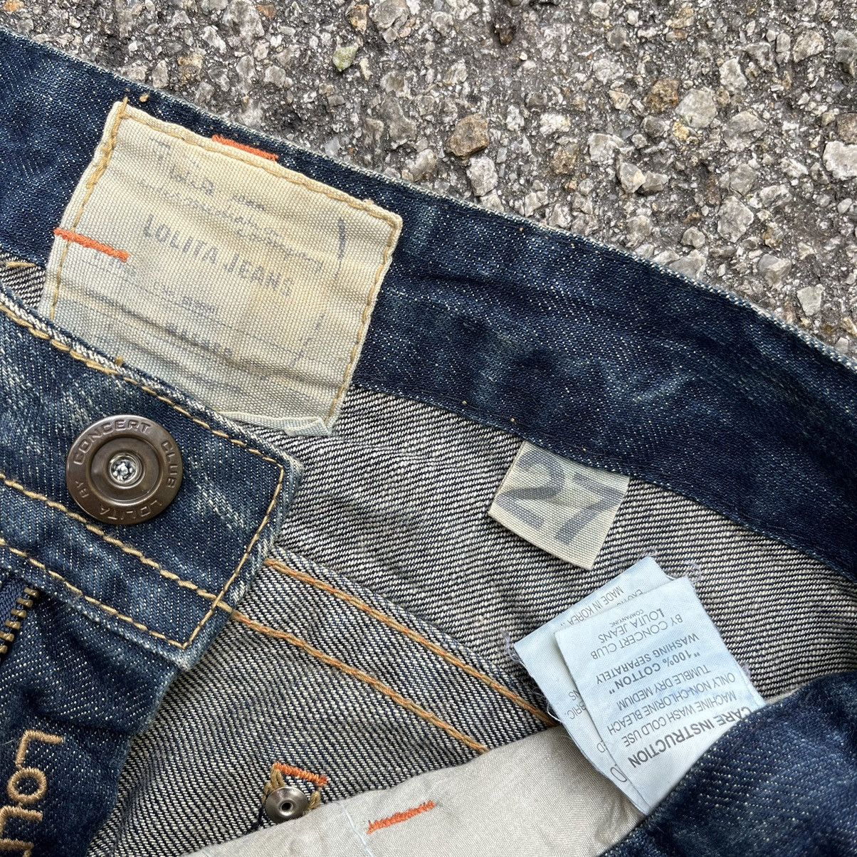 Hysteric Glamour Super Flare Vintage Exotic Denim Lolita Rusty Washed Jeans Size 27" / US 4 / IT 40 - 7 Thumbnail