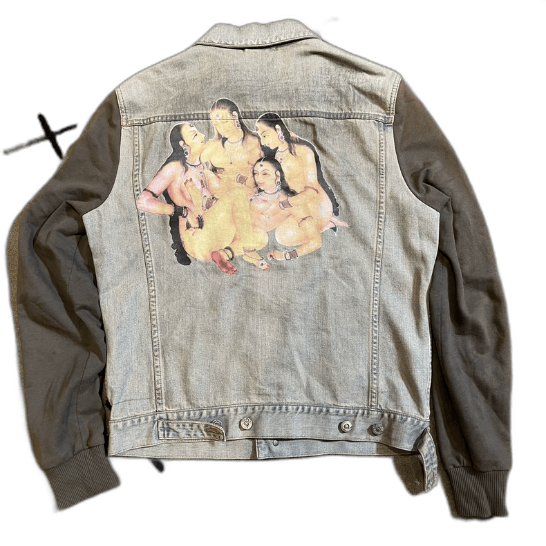Alexander McQueen Alexander McQueen Unique Denim Jacket with Artwork Size US L / EU 52-54 / 3 - 1 Thumbnail