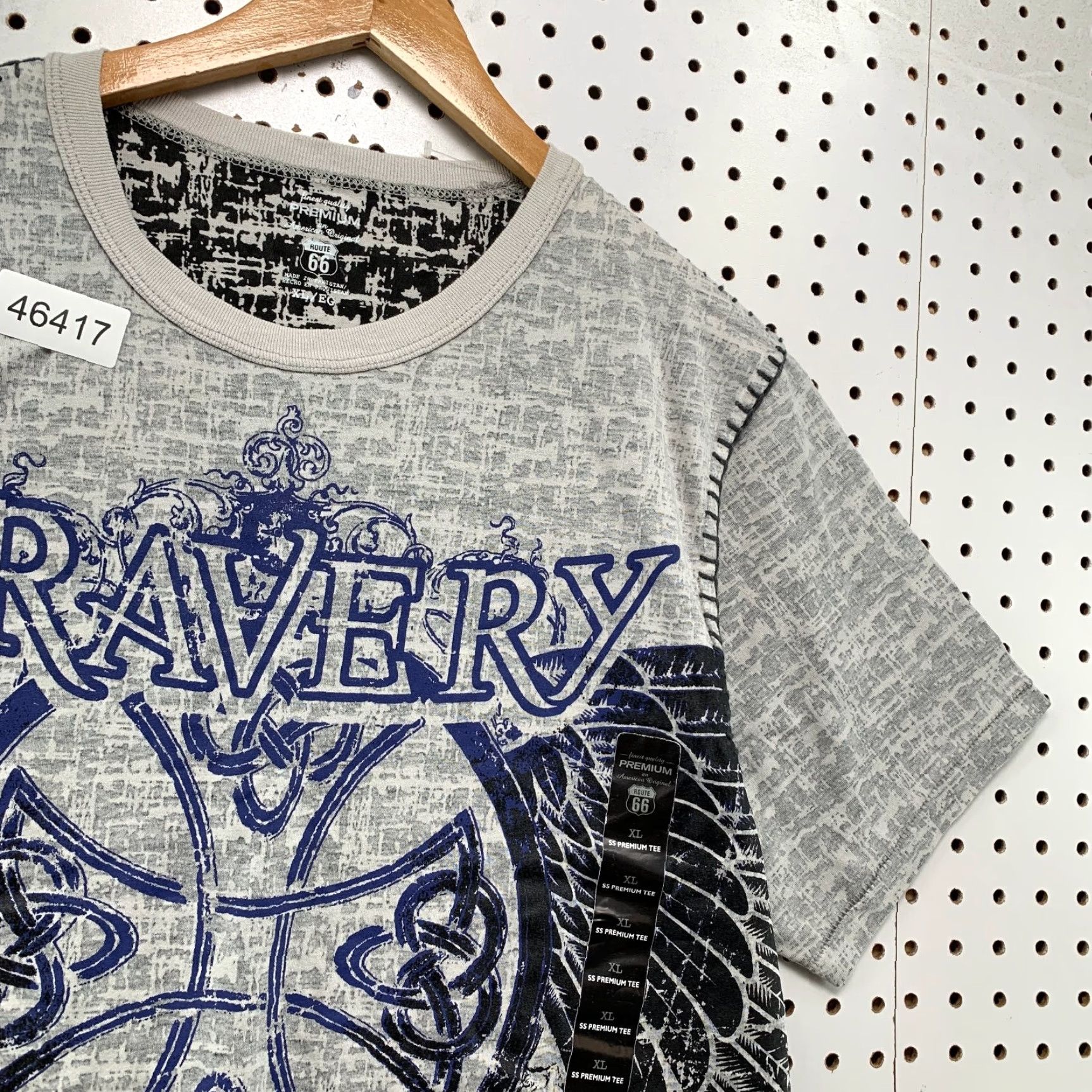 Route 66 VINTAGE Route 66 T-Shirt Mens XL Gray Gothic Cross Bravery Y2K Affliction Vintage Y2K Bravery Gothic Cross Shirt Mens XL Gray Route 66 Affliction Size US XL / EU 56 / 4 - 6 Thumbnail