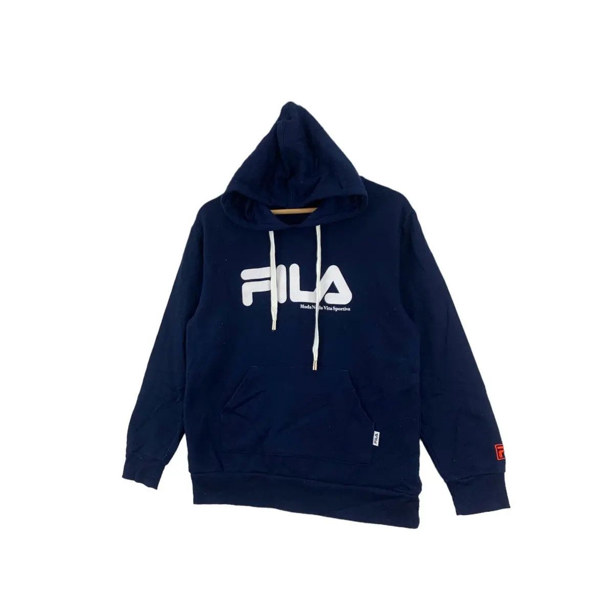 Fila Vintage FILA BIELLA ITALIA Center Logo Hoodie Sweatshirt Size L / US 10 / IT 46 - 4 Thumbnail