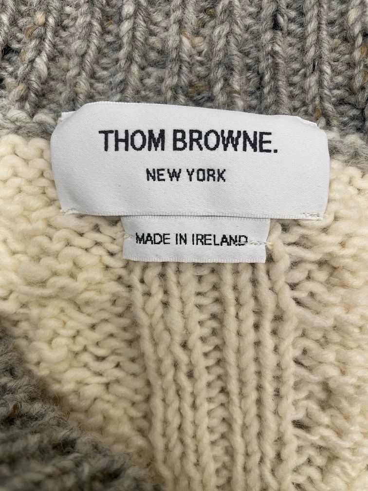 Thom Browne Thom Browne White and gray arms blue and red color-blocked Size US XS / EU 42 / 0 - 5 Thumbnail