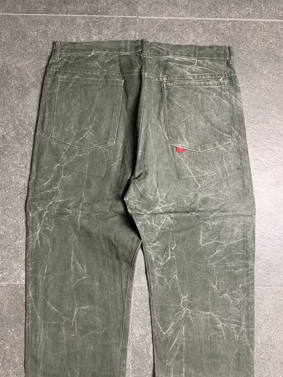 Japanese Brand 2000s ByeMRT Paris Acid Wash Pants Size US 30 / EU 46 - 11 Thumbnail