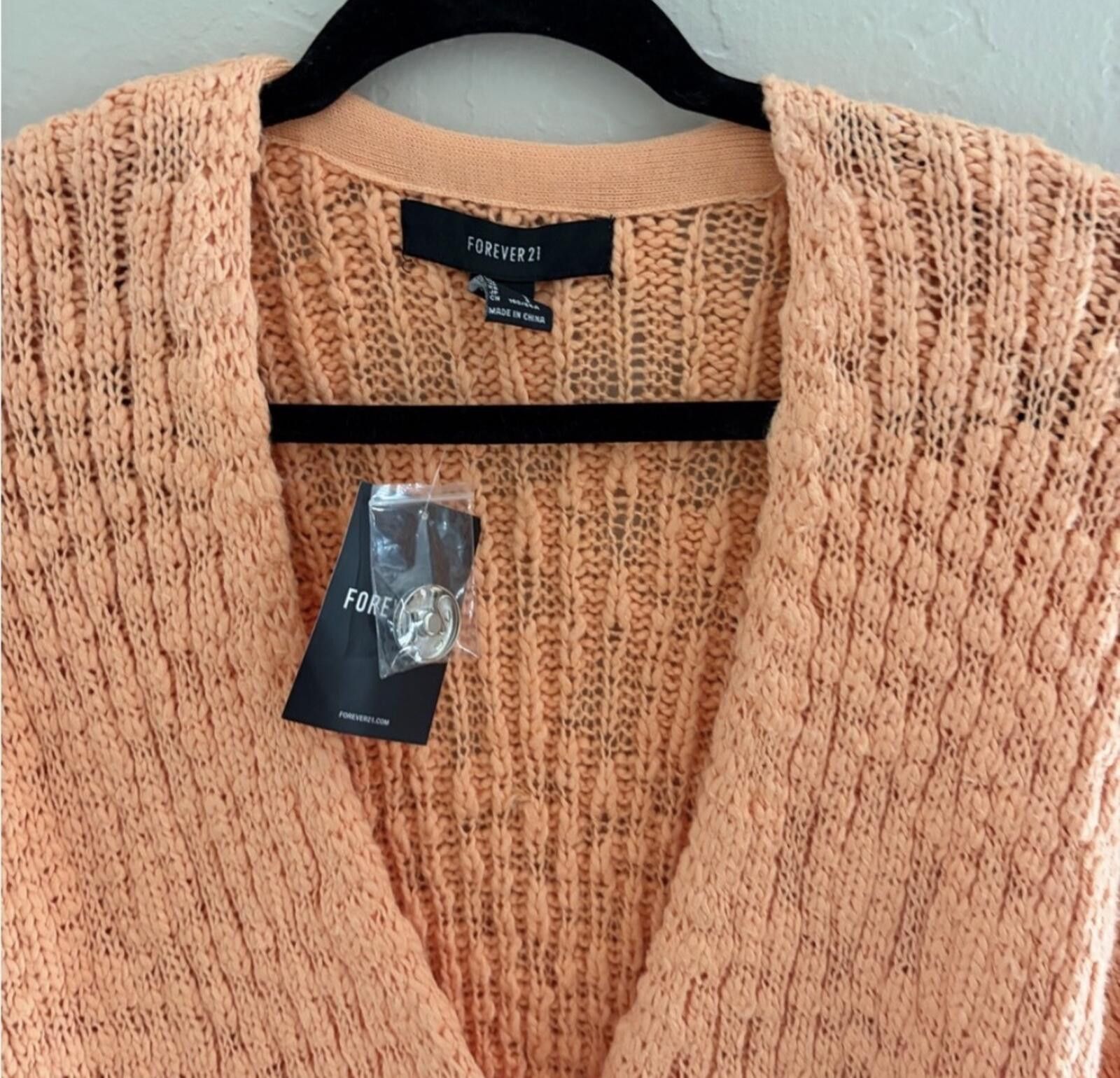 Forever 21 Forever 21 apricot Cardigan Size S / US 4 / IT 40 - 2 Thumbnail
