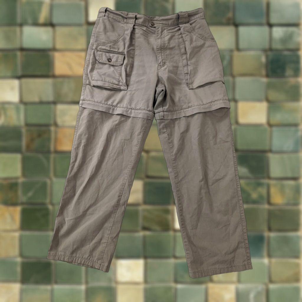 Vintage Cabela's Convertible Cargo Pants Mens 36x32 Beige Outdoors Casual P3M Size US 36 / EU 52 - 1 Thumbnail