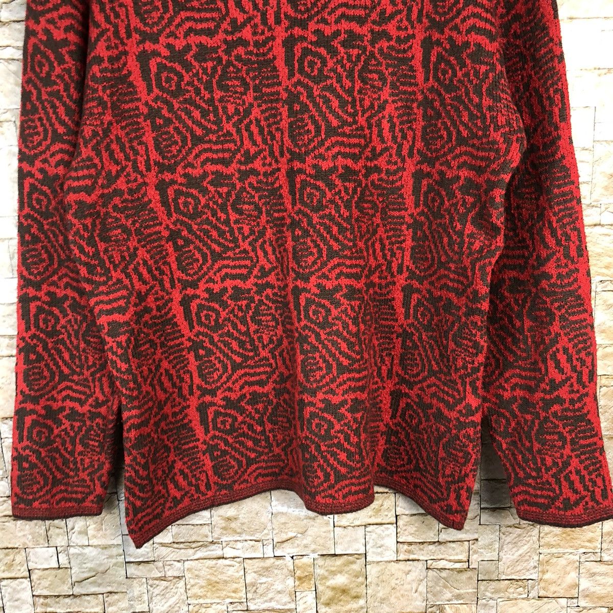 Homespun Knitwear × Japanese Brand × Vintage Celliealan vintage japan Red Knitwear #A1099 Size M / US 6-8 / IT 42-44 - 6 Thumbnail