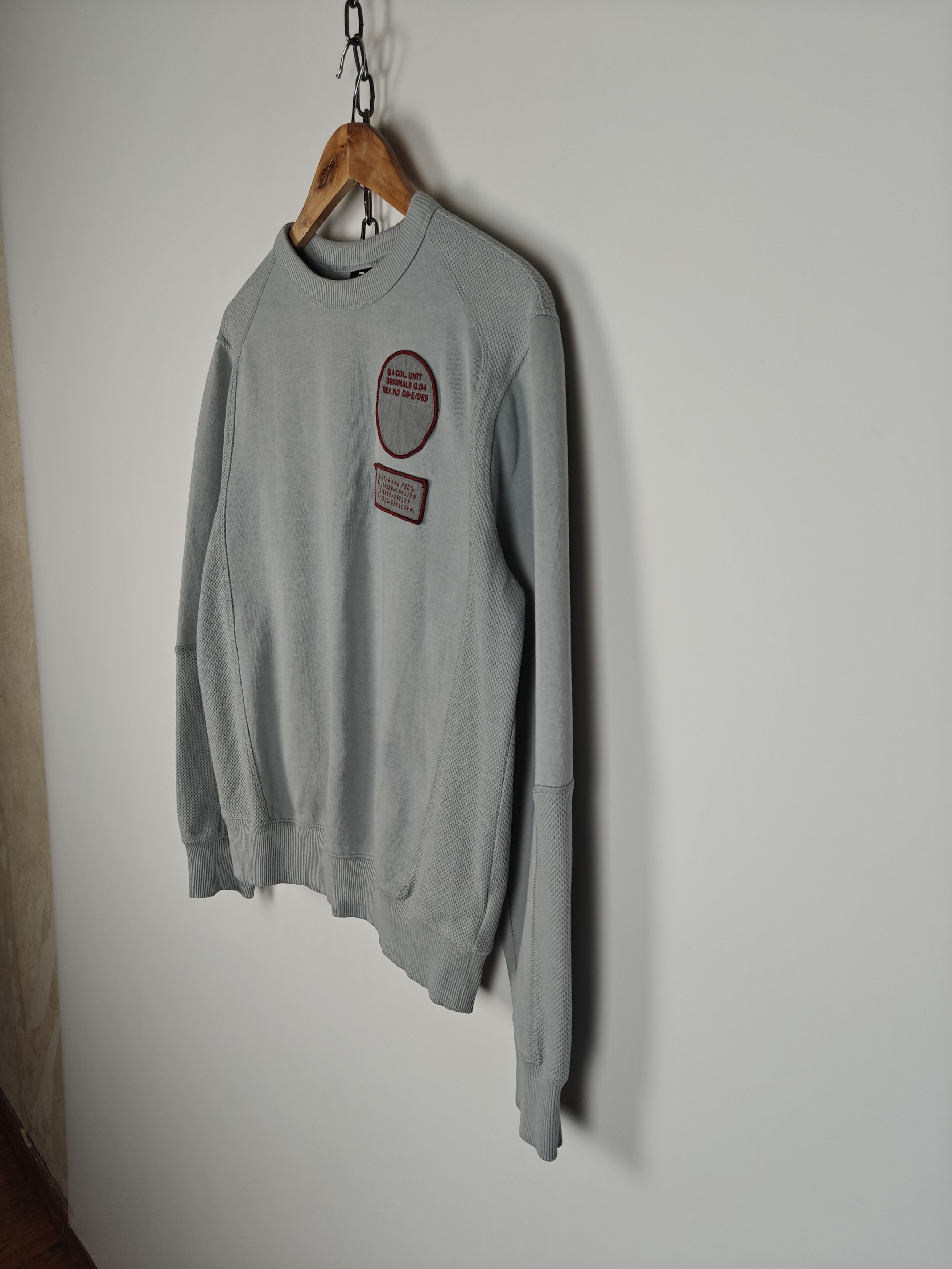 G-Star G-Star Raw Sweatshirt Crewneck Moto Pullover Gray S Size US S / EU 44-46 / 1 - 7 Thumbnail