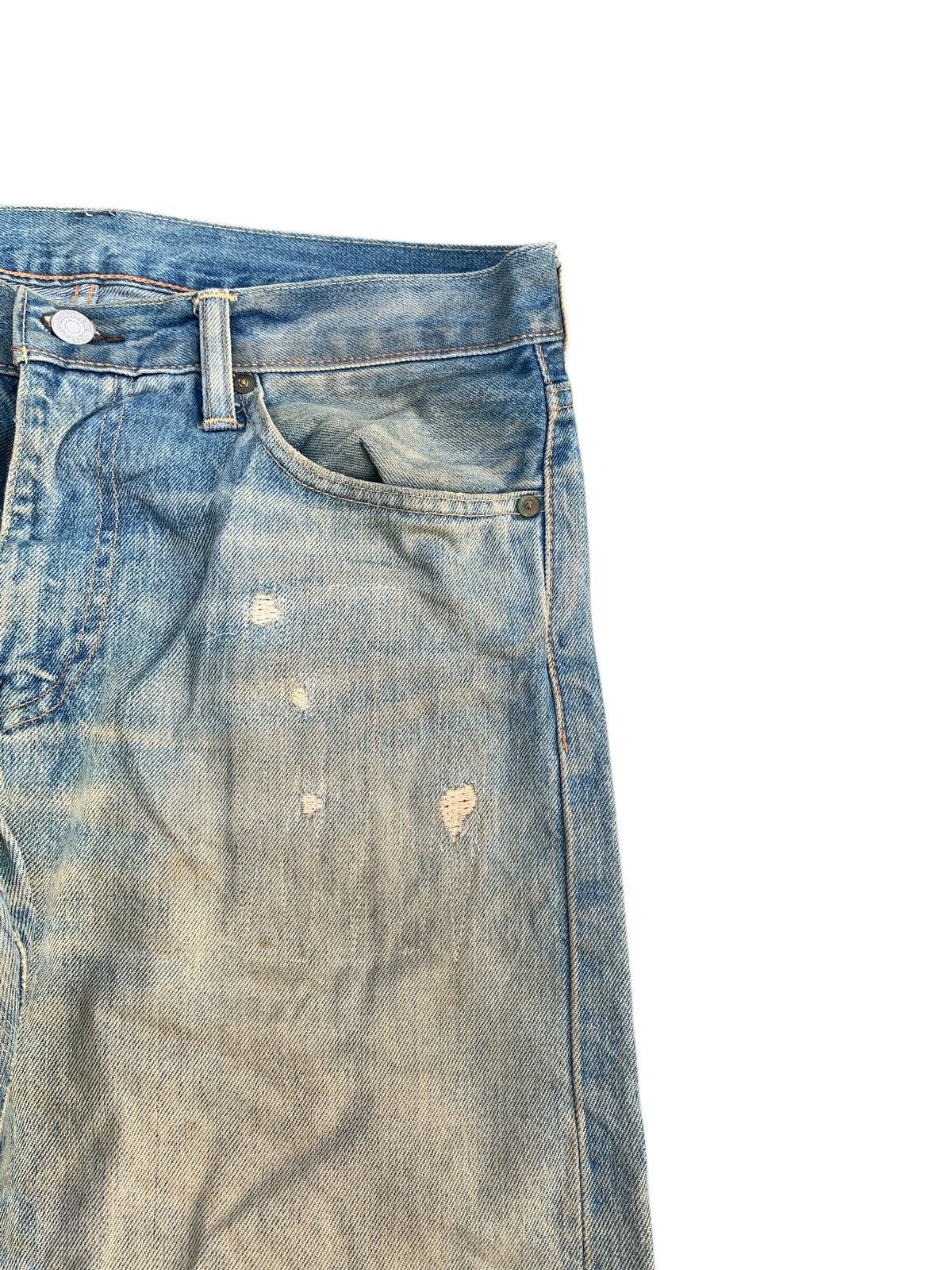 Levi's LEVI'S 511 SELVEDGE FADED & RUSTY DISTRESSED DENIM Size US 33 - 14 Thumbnail
