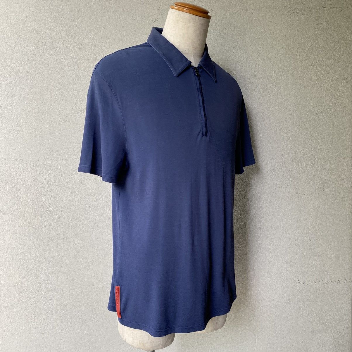 Prada PRADA Navy Short Sleeve Zip Shirt Size US M / EU 48-50 / 2 - 13 Thumbnail